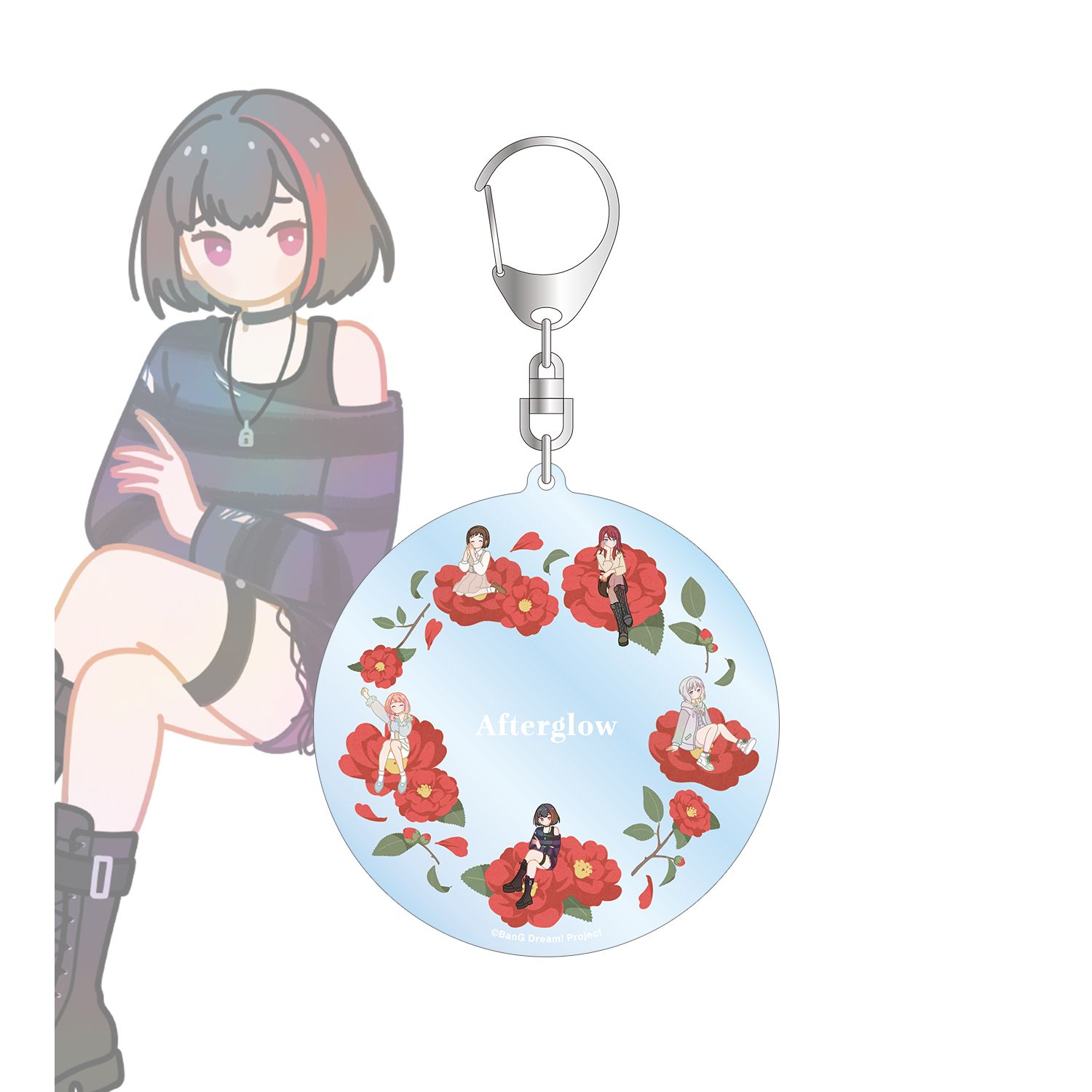 バンドリ! ガールズバンドパーティ! Afterglow Botania フラワーリース風BIGアクリルキーホルダー - AniSmile