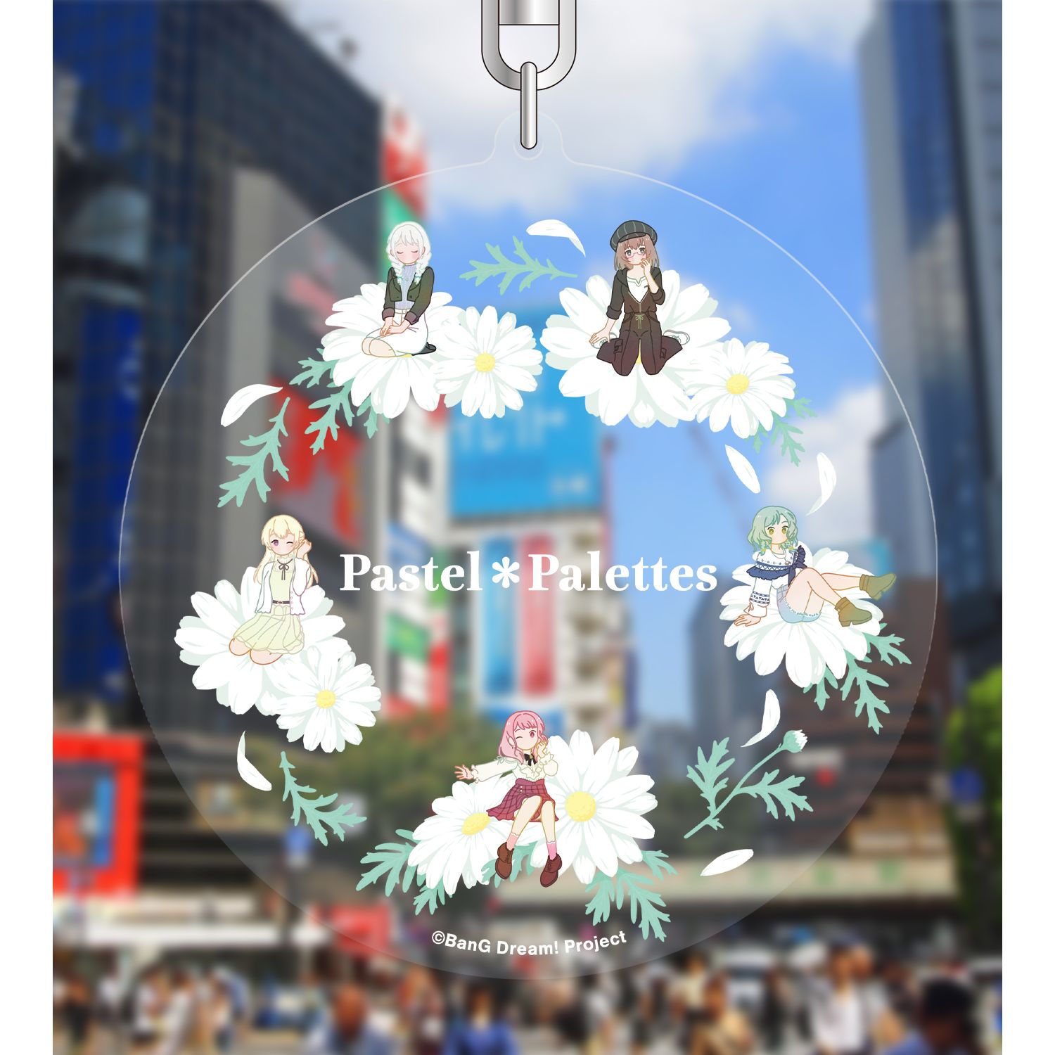 バンドリ! ガールズバンドパーティ! Pastel*Palettes Botania フラワーリース風BIGアクリルキーホルダー Image 3 | AniSmile