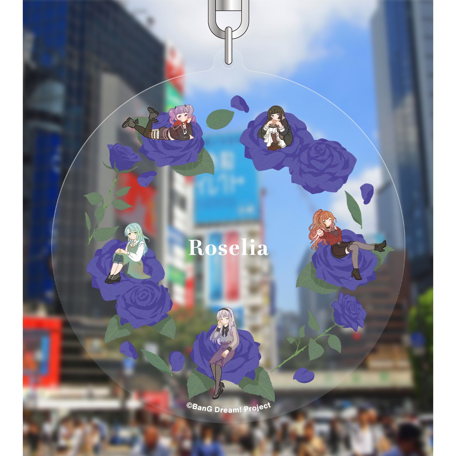 バンドリ! ガールズバンドパーティ! Roselia Botania フラワーリース風BIGアクリルキーホルダー Image 2 | AniSmile