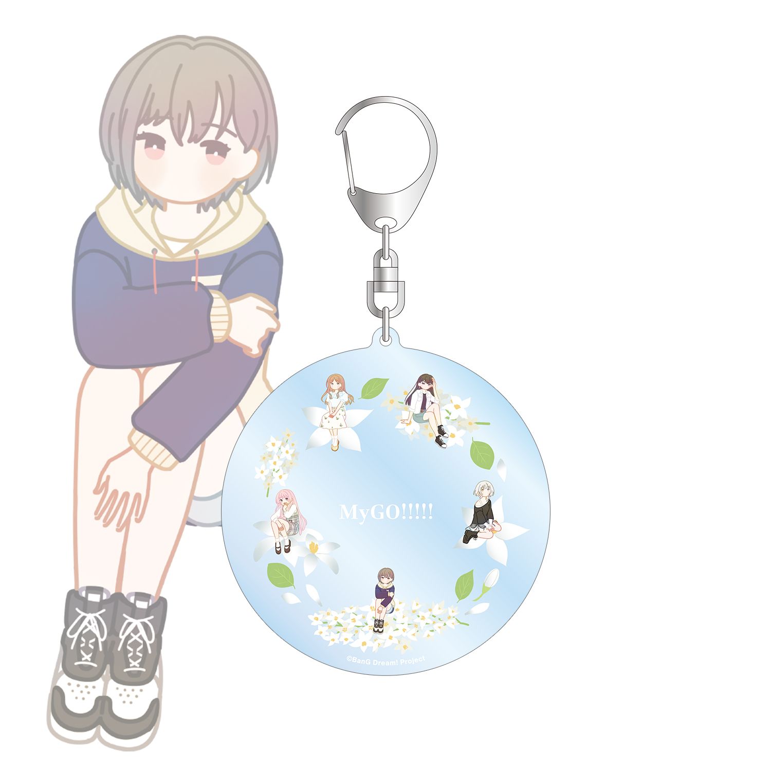 バンドリ! ガールズバンドパーティ! MyGO!!!!! Botania フラワーリース風BIGアクリルキーホルダー - AniSmile