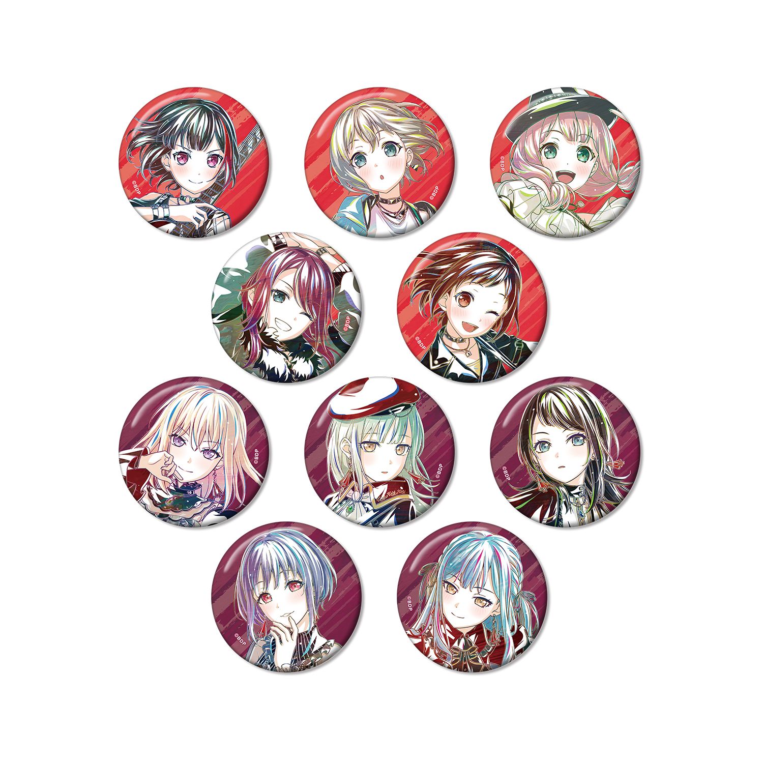 BanG Dream! トレーディング Ani-Art 第6弾 缶バッジ ver.B(単位/単品) - official product image | AniSmile