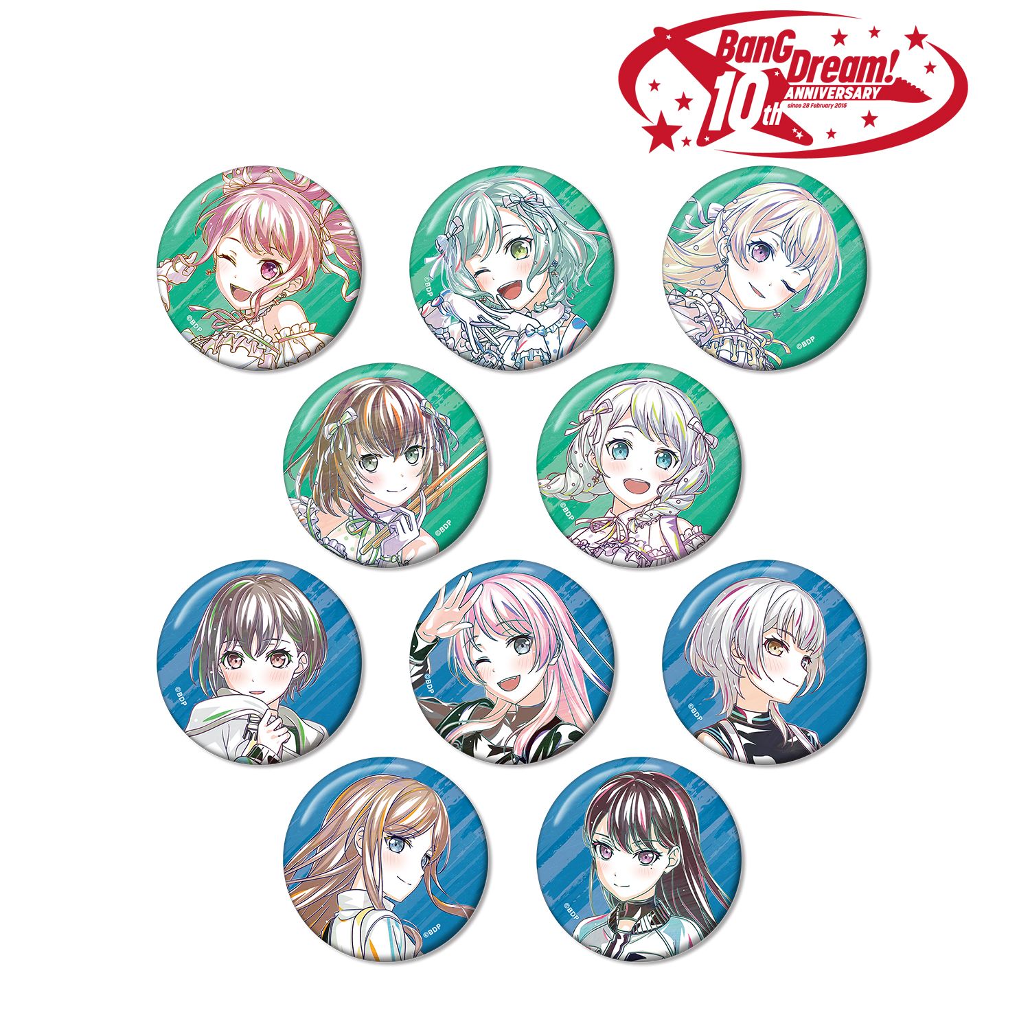 BanG Dream! トレーディング Ani-Art 第6弾 缶バッジ ver.C(単位/単品) - official product image | AniSmile