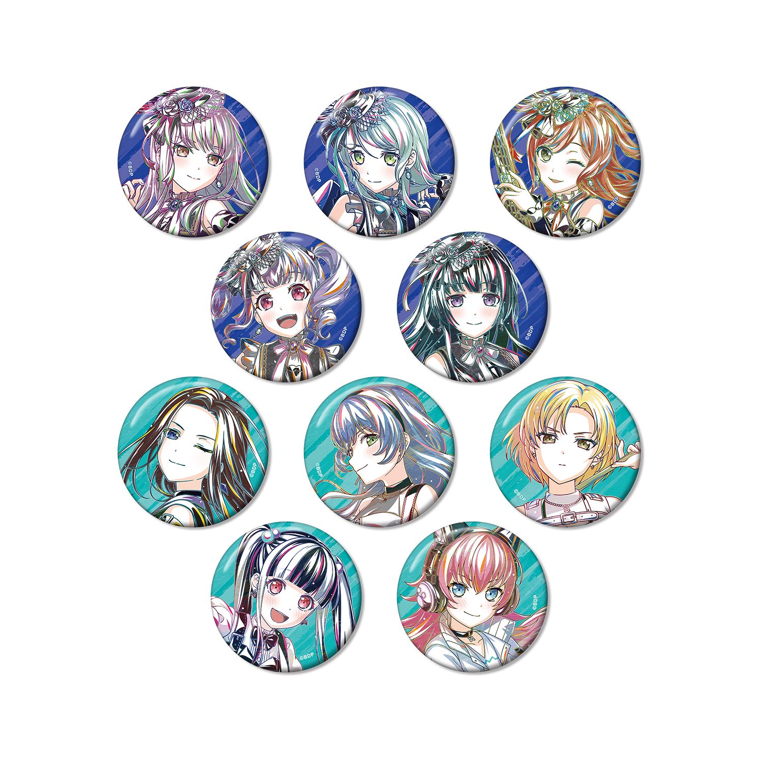 BanG Dream! トレーディング Ani-Art 第6弾 缶バッジ ver.D(単位/単品) - official product image | AniSmile
