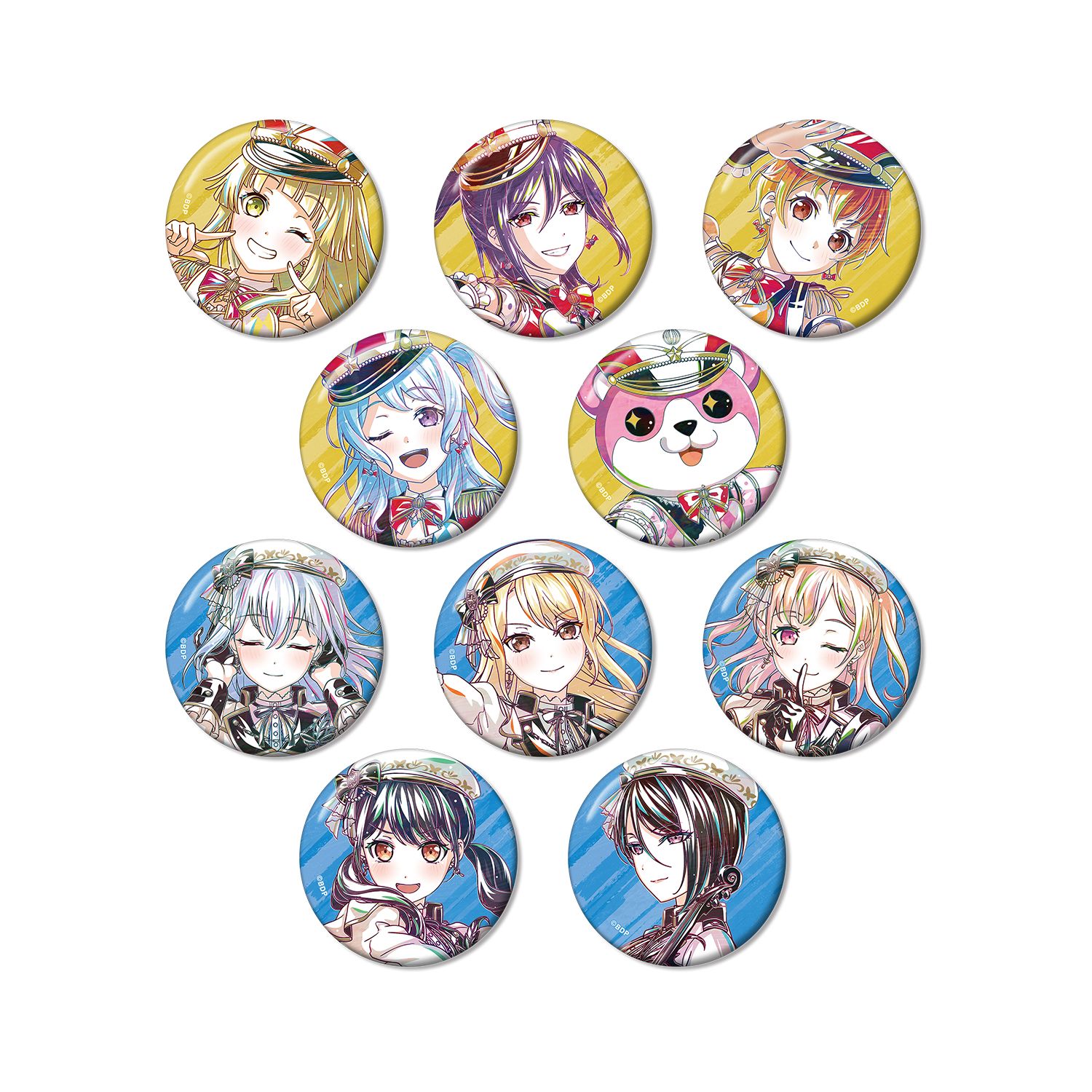 BanG Dream! トレーディング Ani-Art 第6弾 缶バッジ ver.E(単位/単品) - official product image | AniSmile