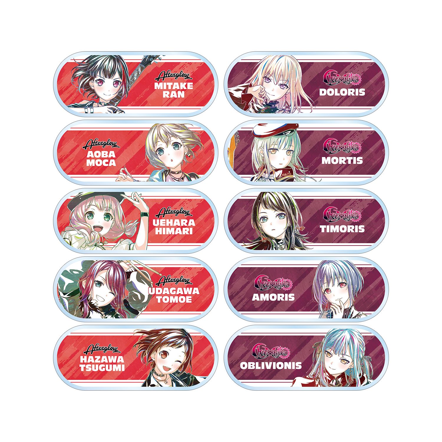 BanG Dream! トレーディング Ani-Art 第6弾 アクリルネームプレート ver.B(単位/単品) - official product image | AniSmile
