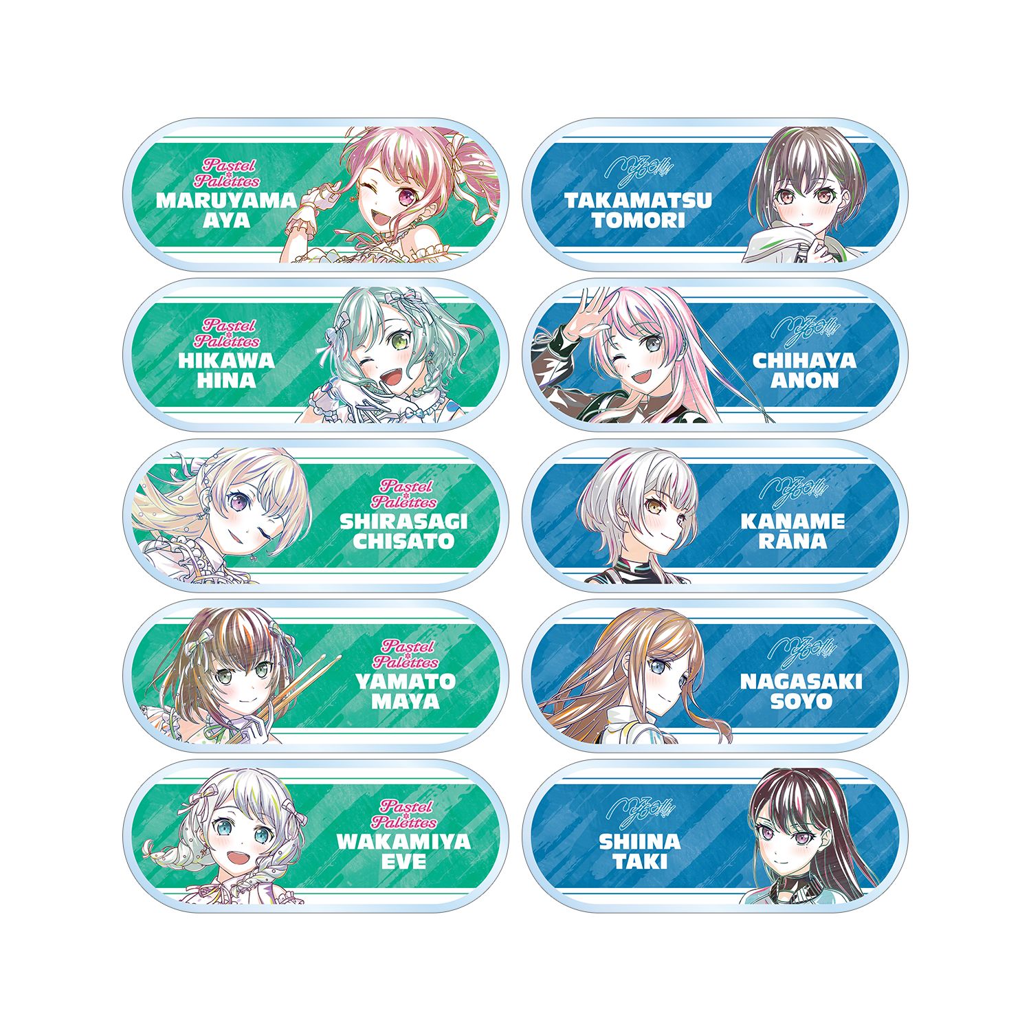 BanG Dream! トレーディング Ani-Art 第6弾 アクリルネームプレート ver.C(単位/単品) - official product image | AniSmile