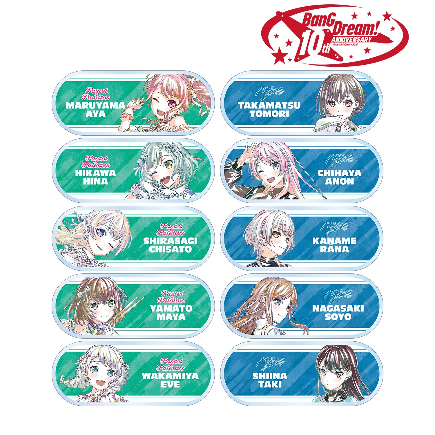 BanG Dream! トレーディング Ani-Art 第6弾 アクリルネームプレート ver.C(単位/単品) Image 2 | AniSmile