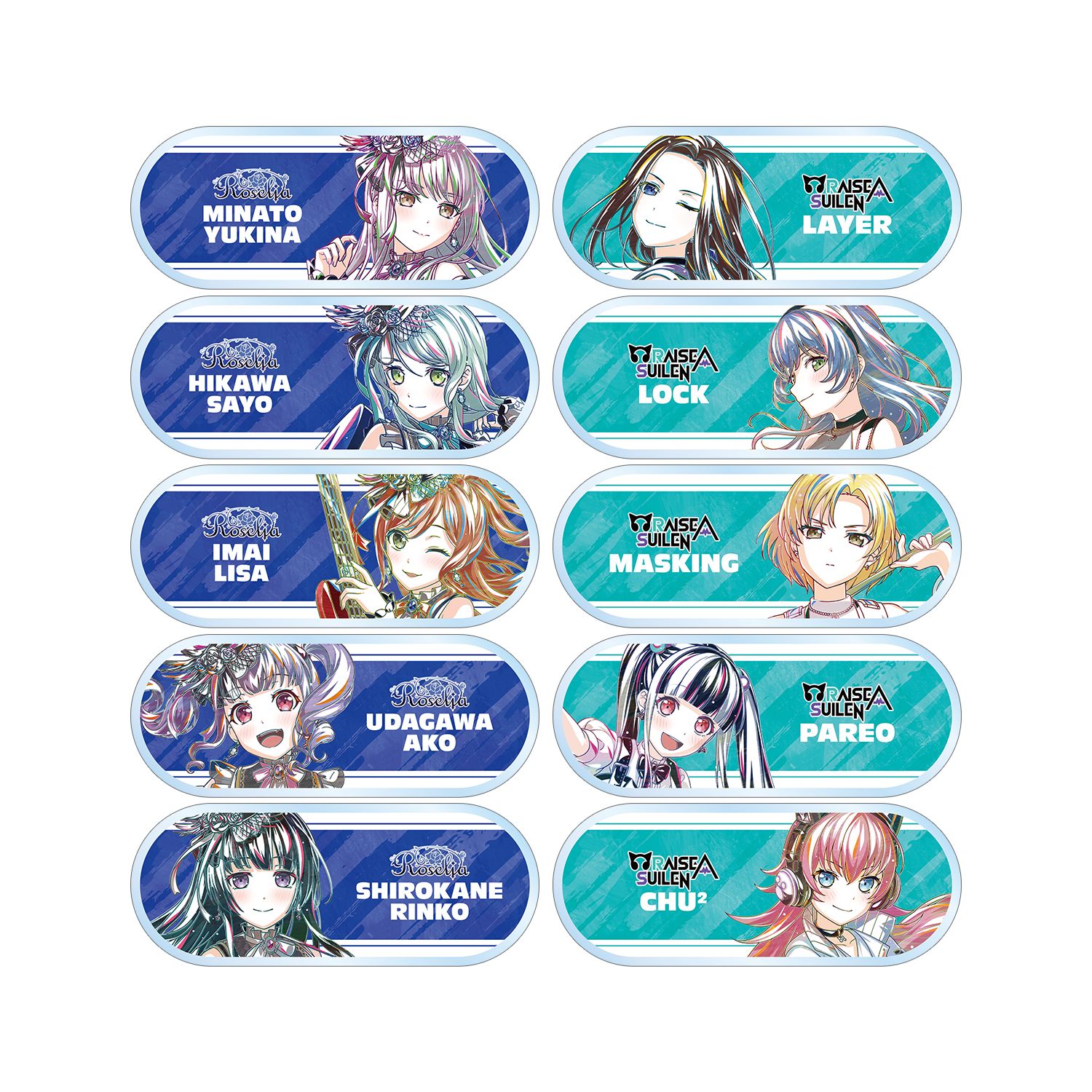 BanG Dream! トレーディング Ani-Art 第6弾 アクリルネームプレート ver.D(単位/単品) - official product image | AniSmile