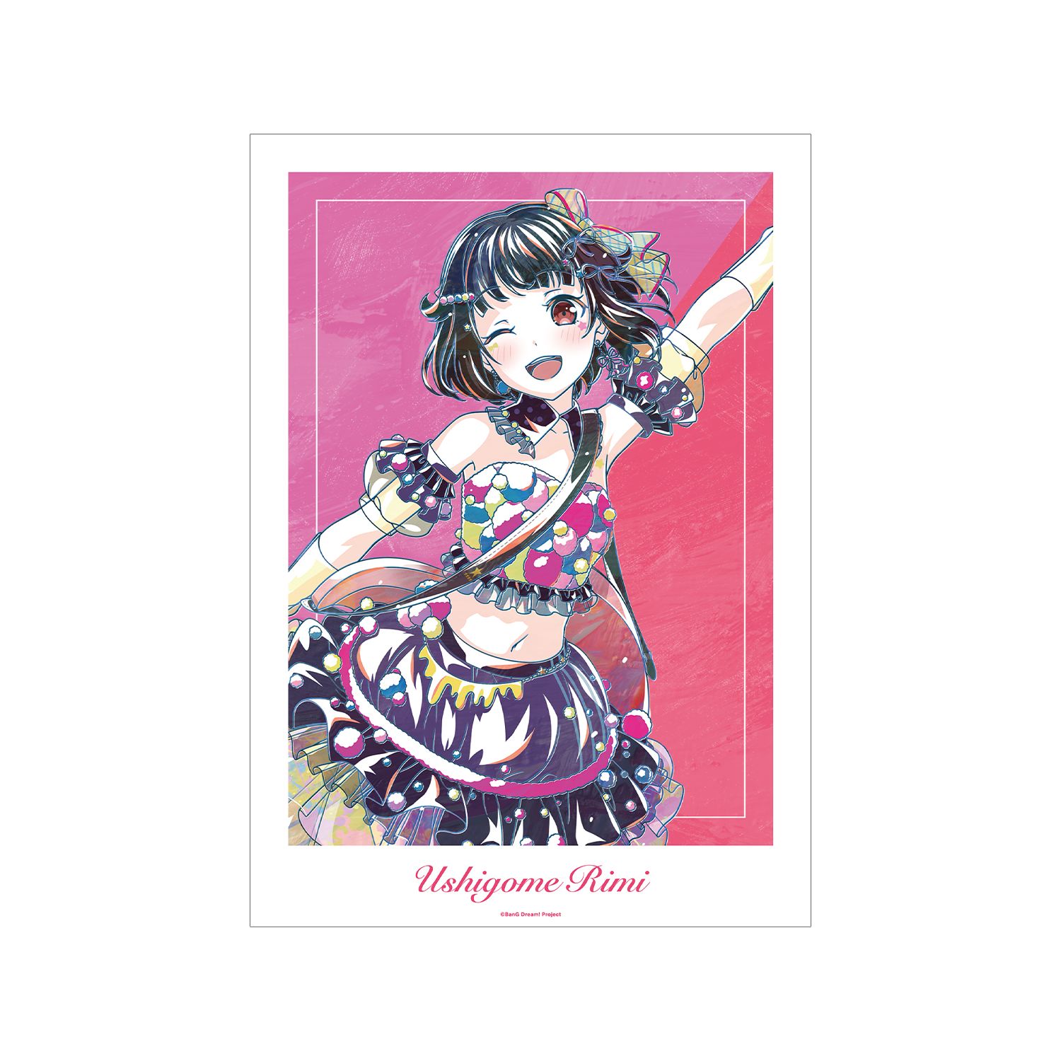 BanG Dream! 牛込 りみ Ani-Art 第6弾 A3マット加工ポスター - official product image | AniSmile
