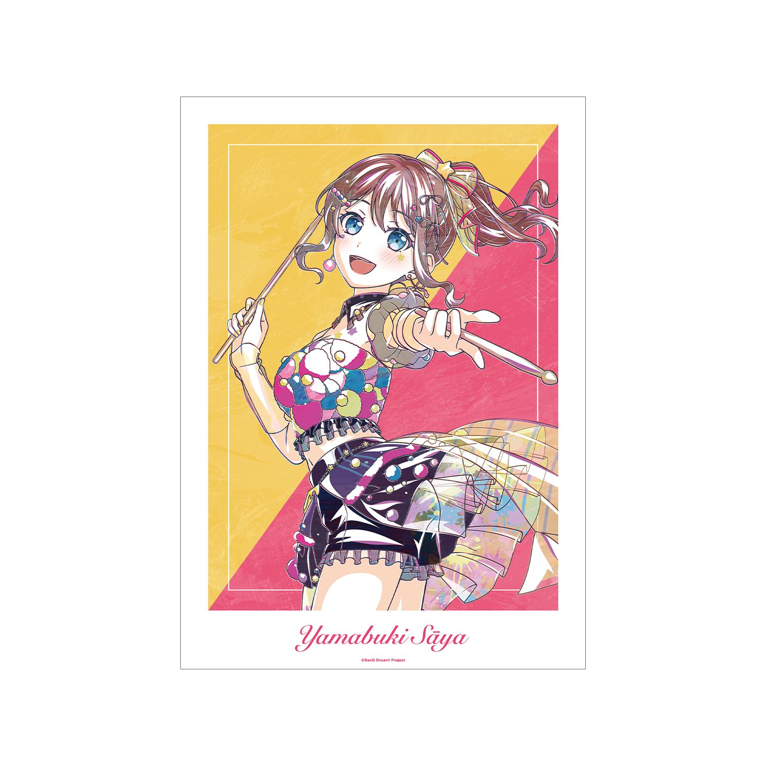 BanG Dream! 山吹 沙綾 Ani-Art 第6弾 A3マット加工ポスター - official product image | AniSmile