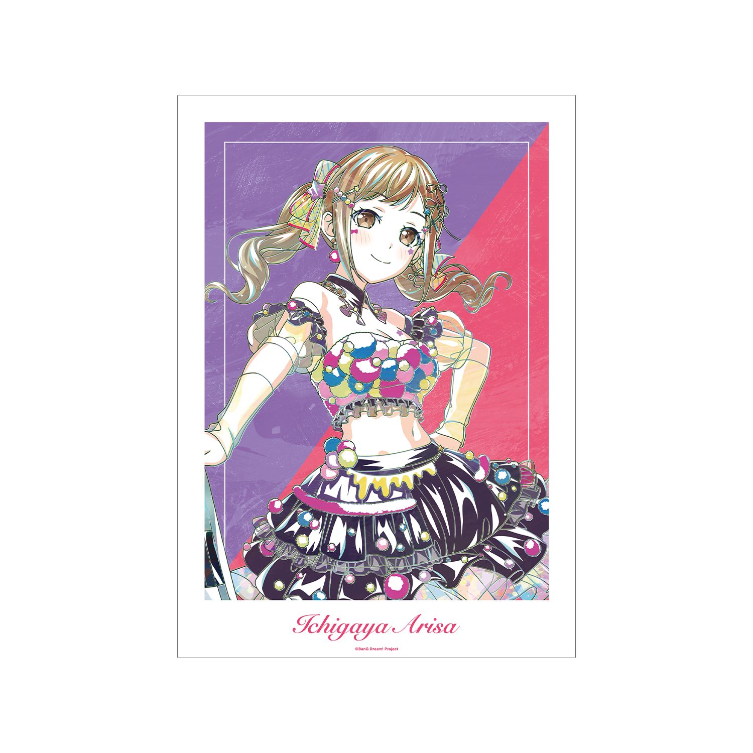 BanG Dream! 市ヶ谷 有咲 Ani-Art 第6弾 A3マット加工ポスター - official product image | AniSmile