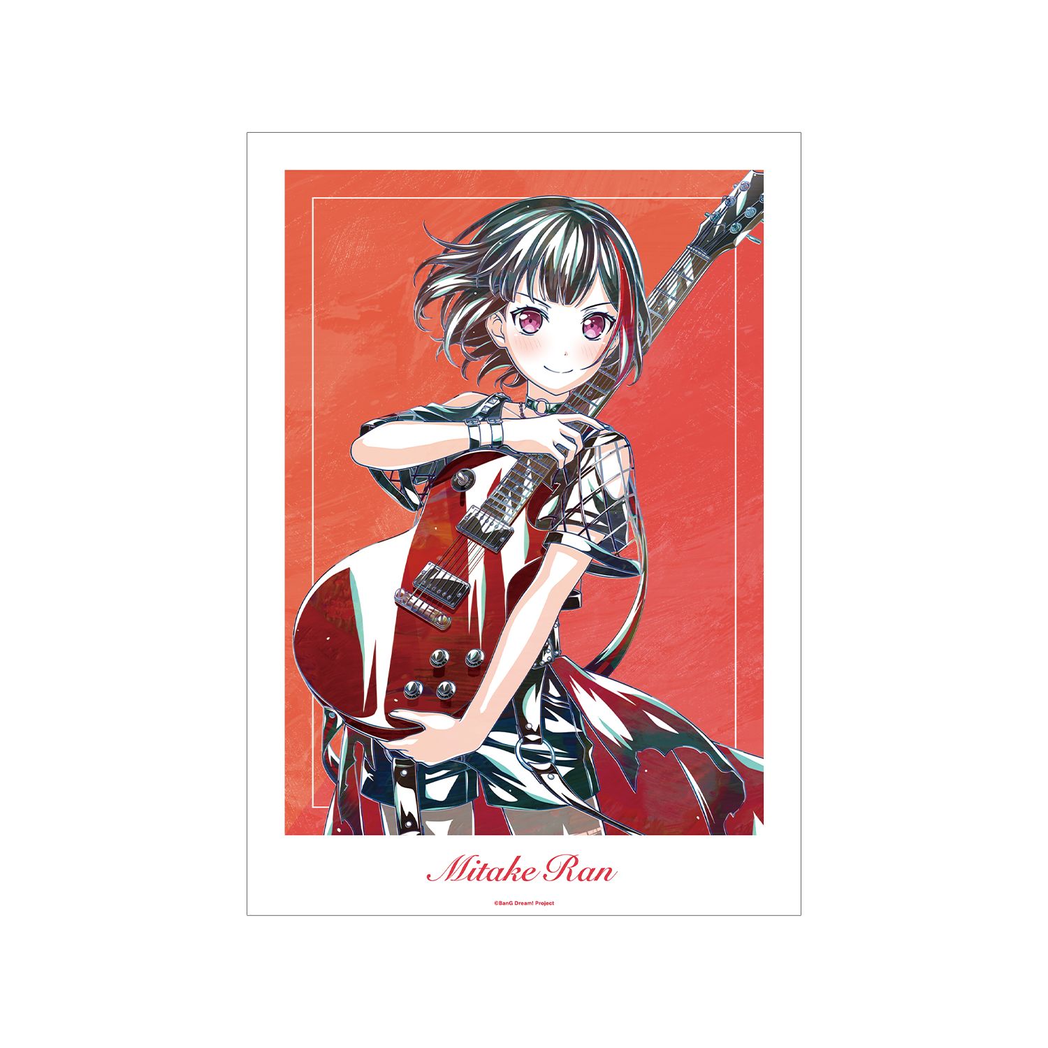 BanG Dream! 美竹 蘭 Ani-Art 第6弾 A3マット加工ポスター - official product image | AniSmile