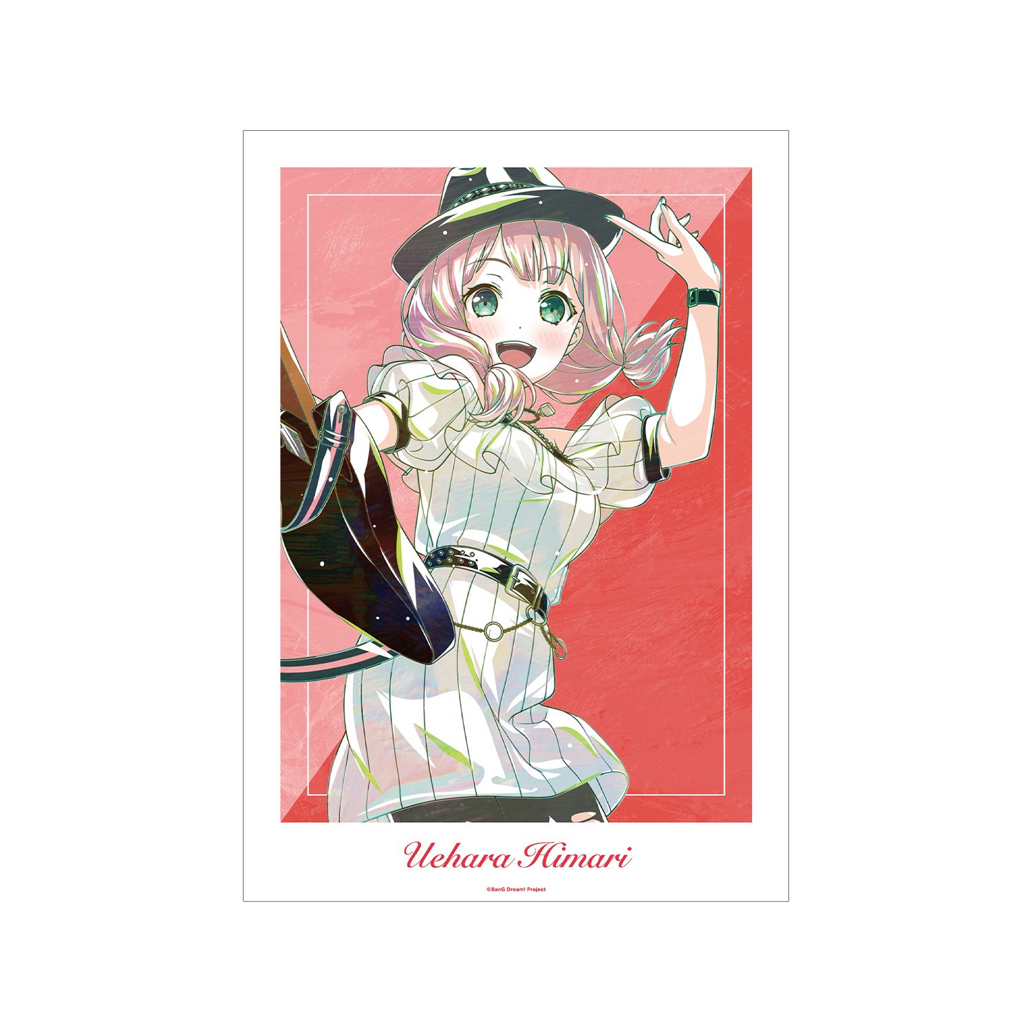 BanG Dream! 上原 ひまり Ani-Art 第6弾 A3マット加工ポスター - official product image | AniSmile
