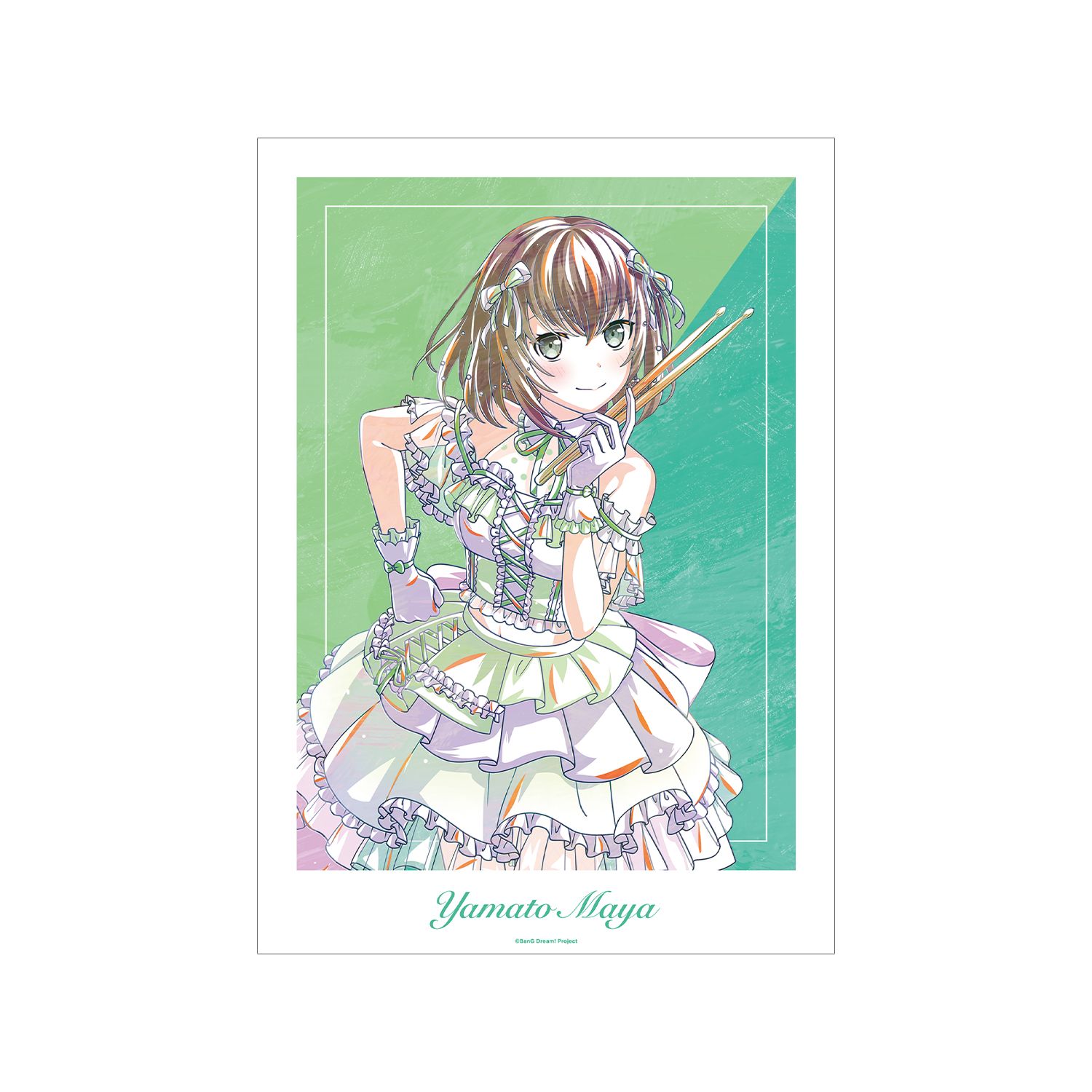 BanG Dream! 大和 麻弥 Ani-Art 第6弾 A3マット加工ポスター - official product image | AniSmile