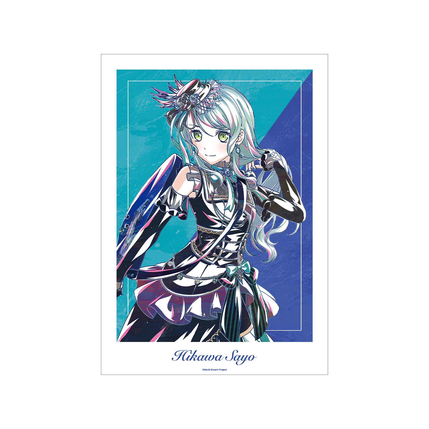 BanG Dream! 氷川 紗夜 Ani-Art 第6弾 A3マット加工ポスター - official product image | AniSmile