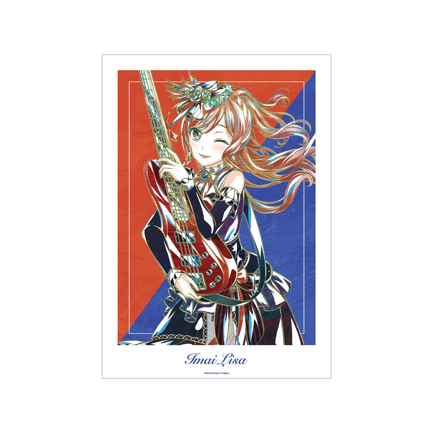 BanG Dream! 今井 リサ Ani-Art 第6弾 A3マット加工ポスター - official product image | AniSmile