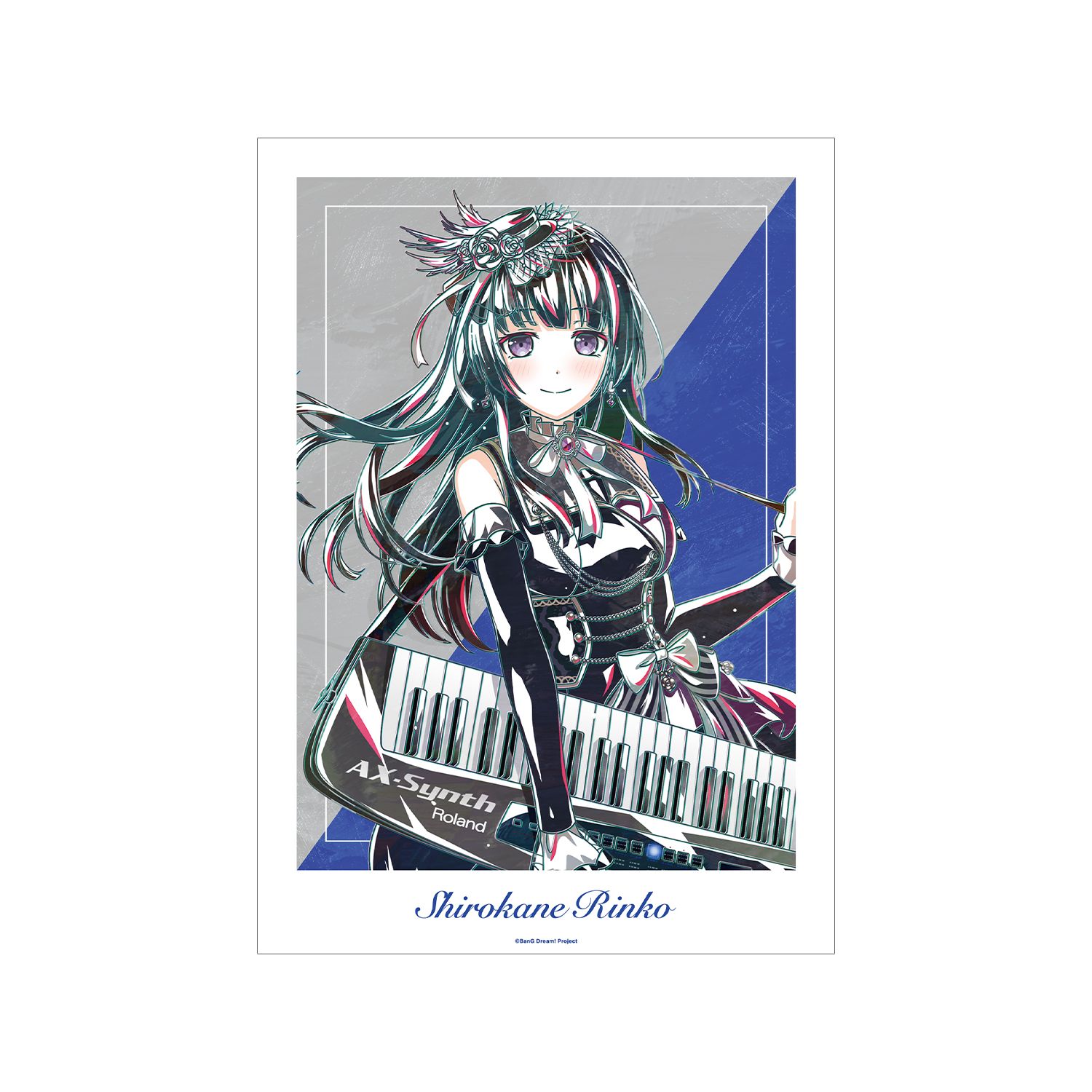 BanG Dream! 白金 燐子 Ani-Art 第6弾 A3マット加工ポスター - official product image | AniSmile