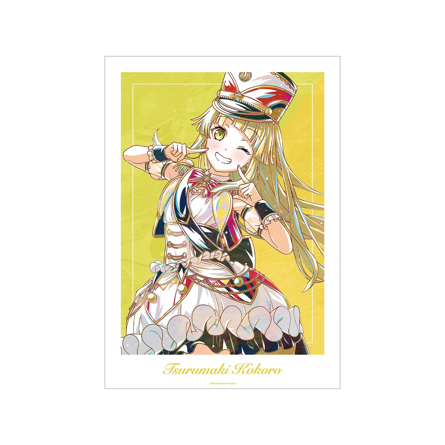 BanG Dream! 弦巻 こころ Ani-Art 第6弾 A3マット加工ポスター - official product image | AniSmile