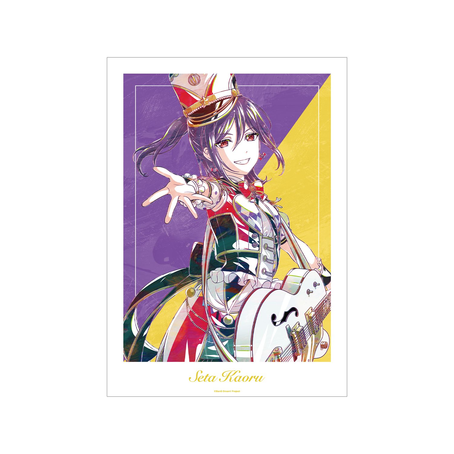 BanG Dream! 瀬田 薫 Ani-Art 第6弾 A3マット加工ポスター - official product image | AniSmile