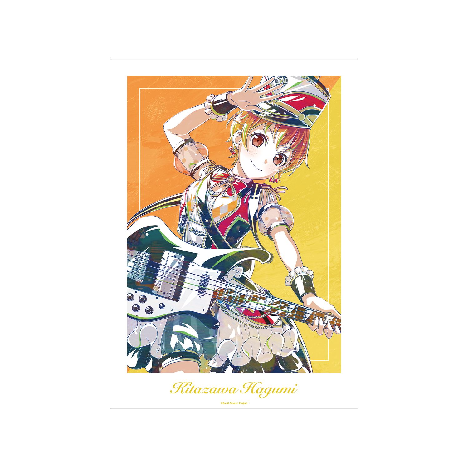 BanG Dream! 北沢 はぐみ Ani-Art 第6弾 A3マット加工ポスター - official product image | AniSmile