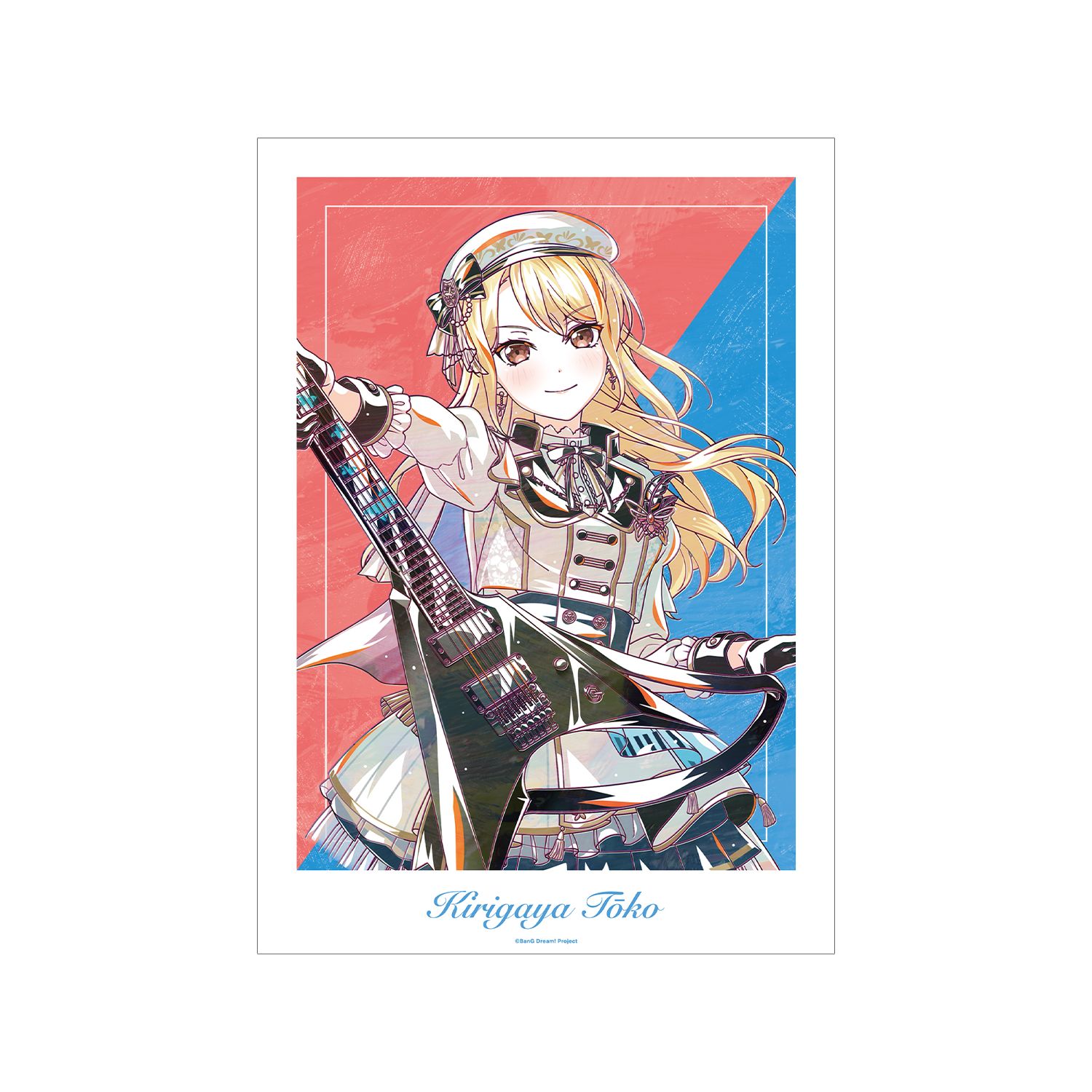 BanG Dream! 桐ヶ谷 透子 Ani-Art 第6弾 A3マット加工ポスター - official product image | AniSmile