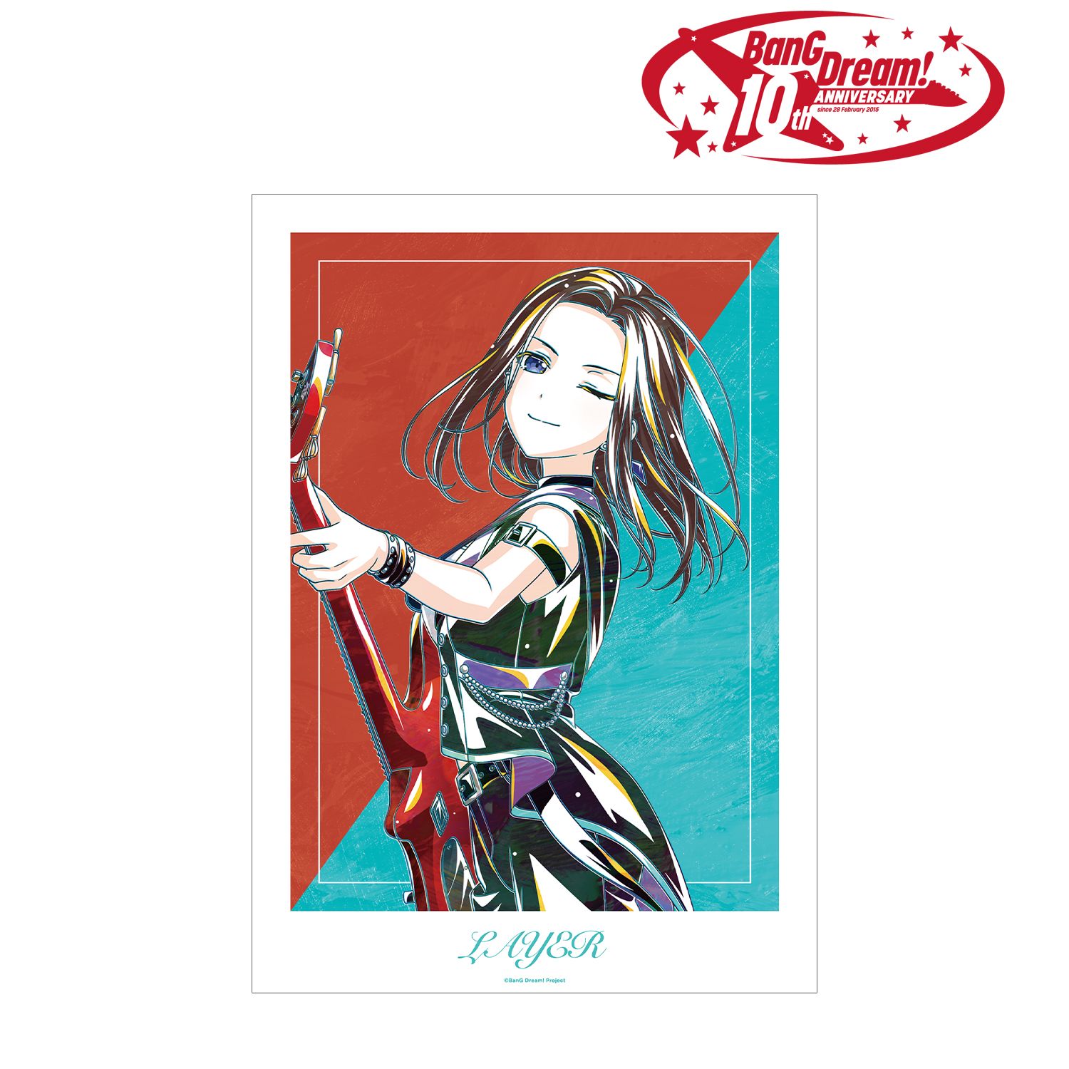 BanG Dream! レイヤ Ani-Art 第6弾 A3マット加工ポスター - official product image | AniSmile