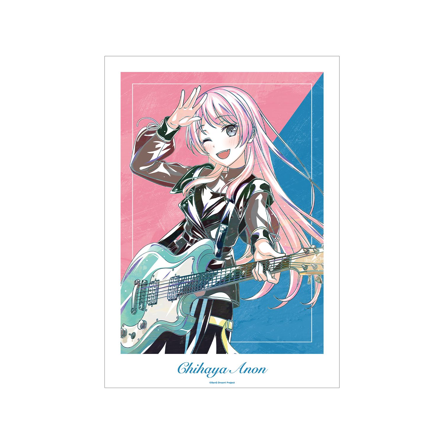 BanG Dream! 千早 愛音 Ani-Art 第6弾 A3マット加工ポスター - official product image | AniSmile