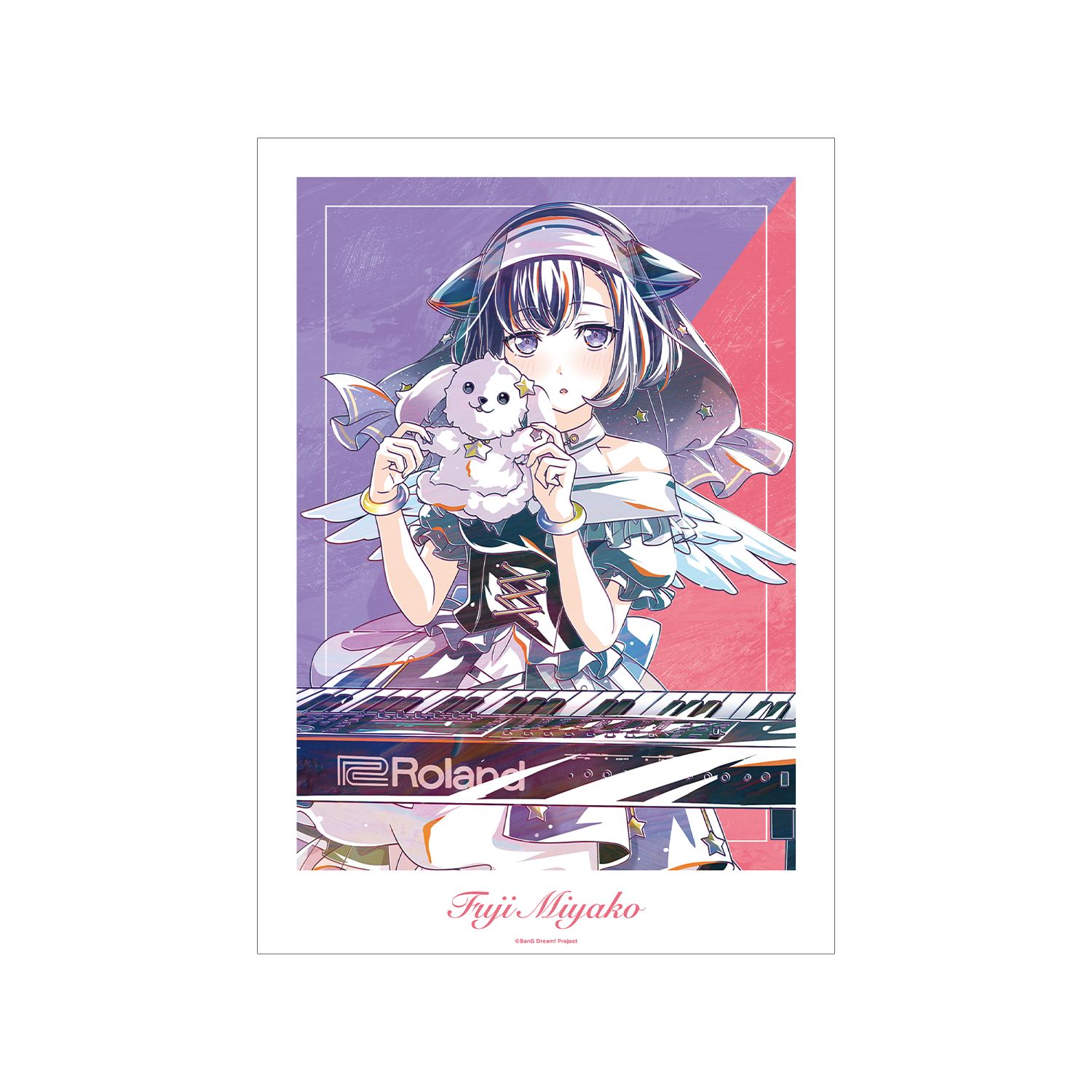 BanG Dream! 藤 都子 Ani-Art 第6弾 A3マット加工ポスター - official product image | AniSmile