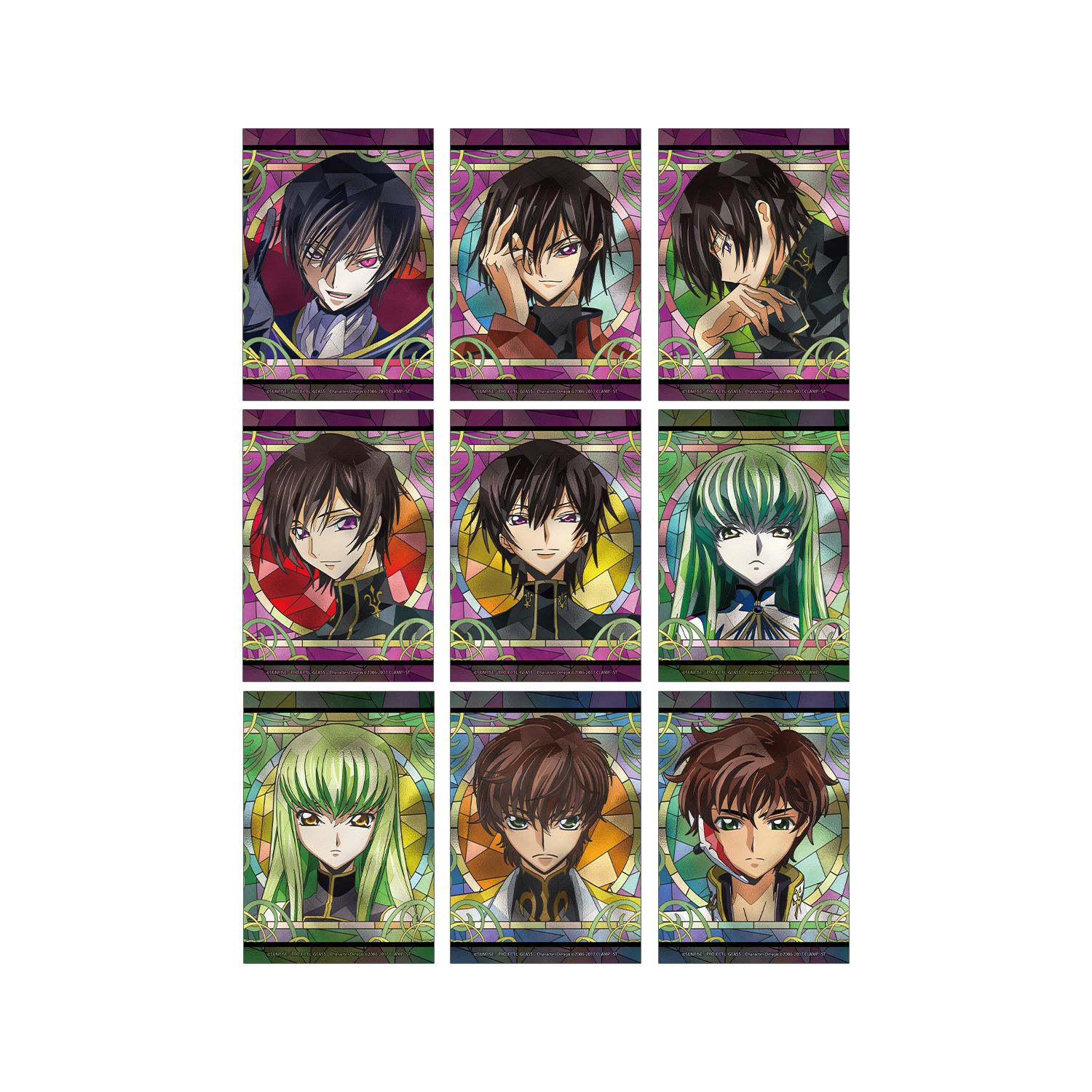 コードギアス 反逆のルルーシュ トレーディング Aure Glass ブロマイド(単位/単品) - AniSmile