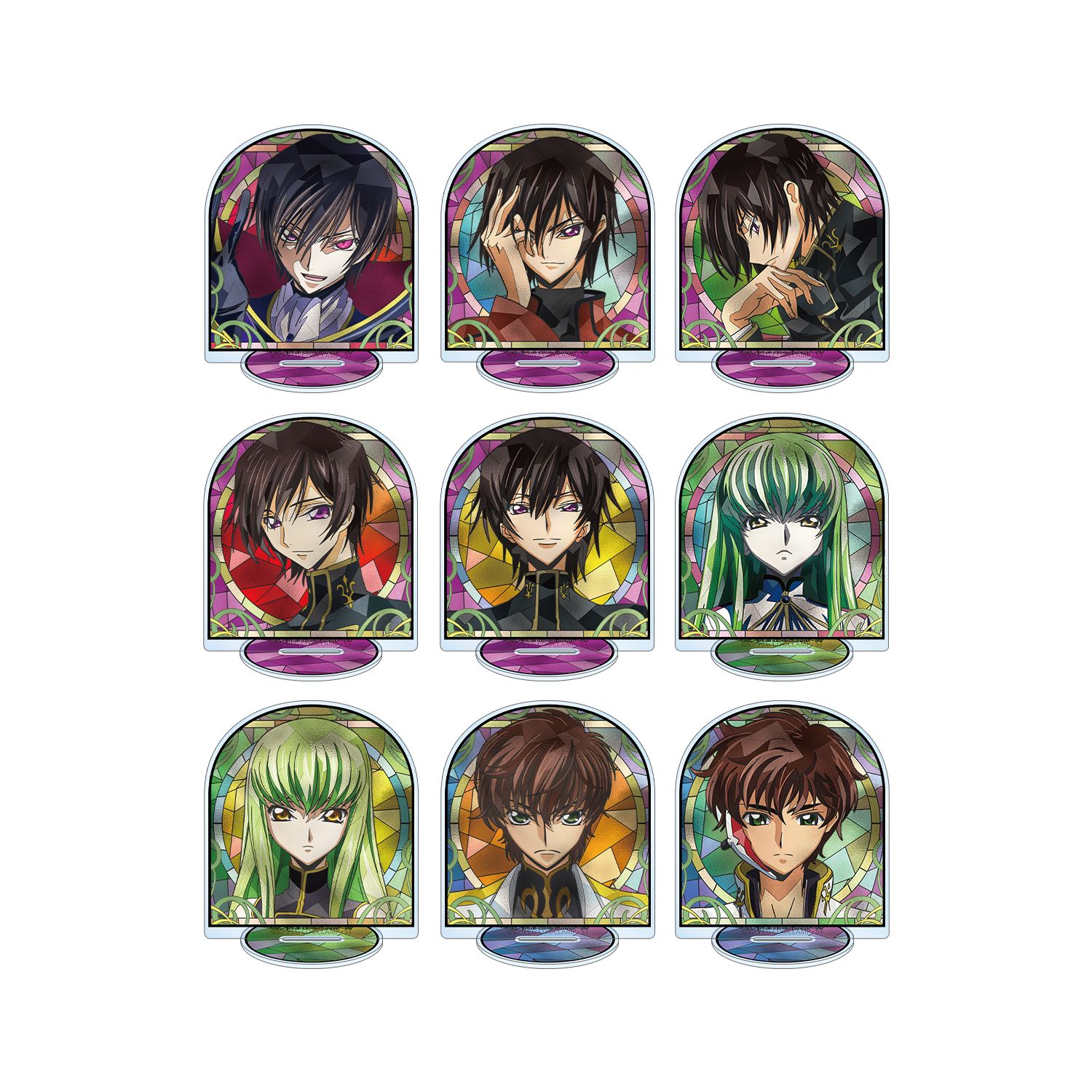コードギアス 反逆のルルーシュ トレーディング Aure Glass アクリルスタンド(単位/単品) - AniSmile