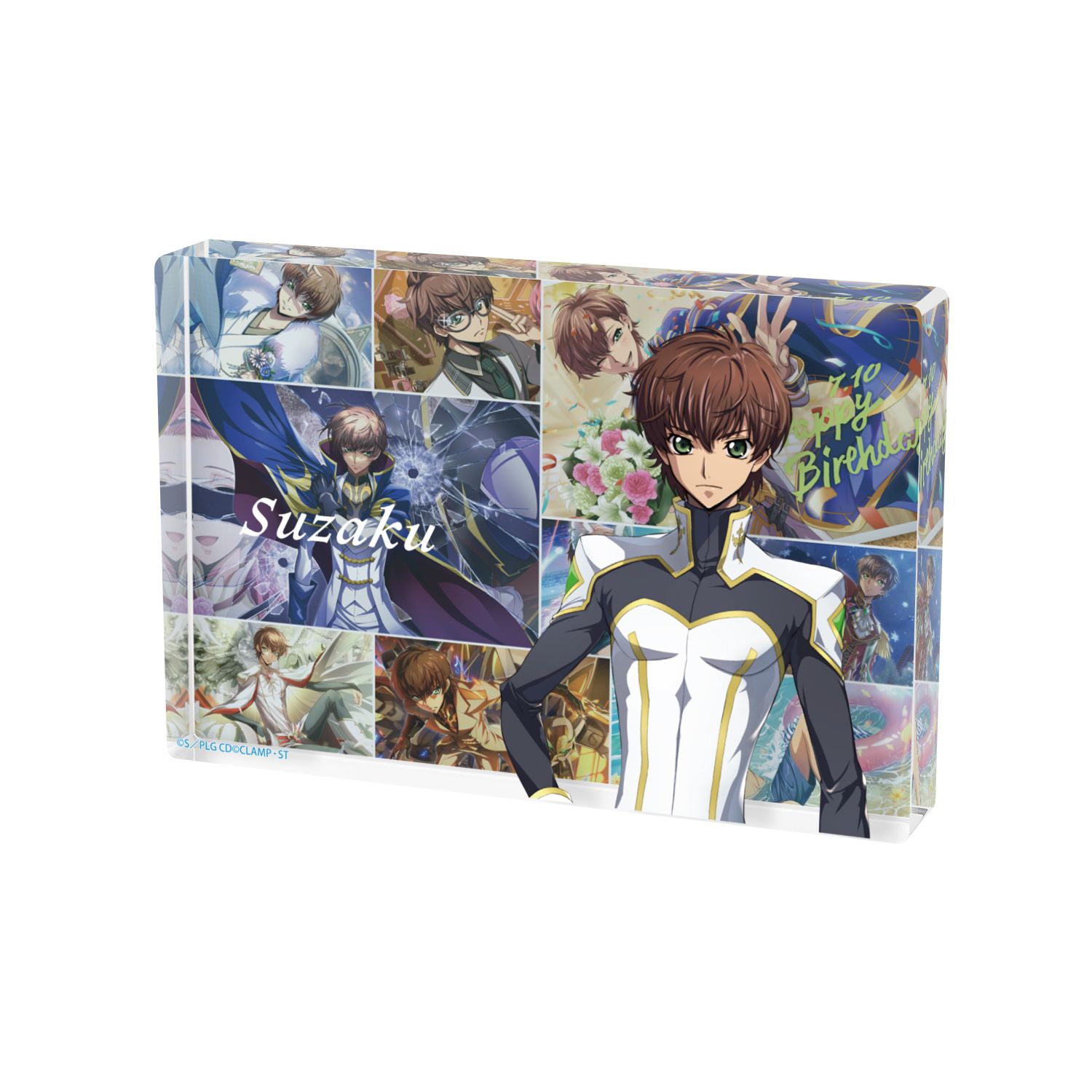 コードギアス 反逆のルルーシュ ロストストーリーズ スザク アクリルブロック - official product image | AniSmile