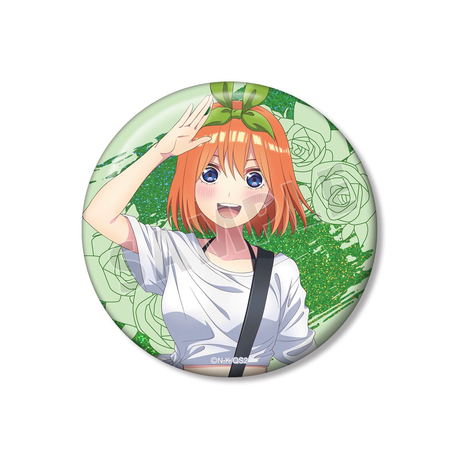 五等分の花嫁* 描き下ろし 中野四葉 ギター演奏ver. 75mmホログラム缶バッジ - AniSmile