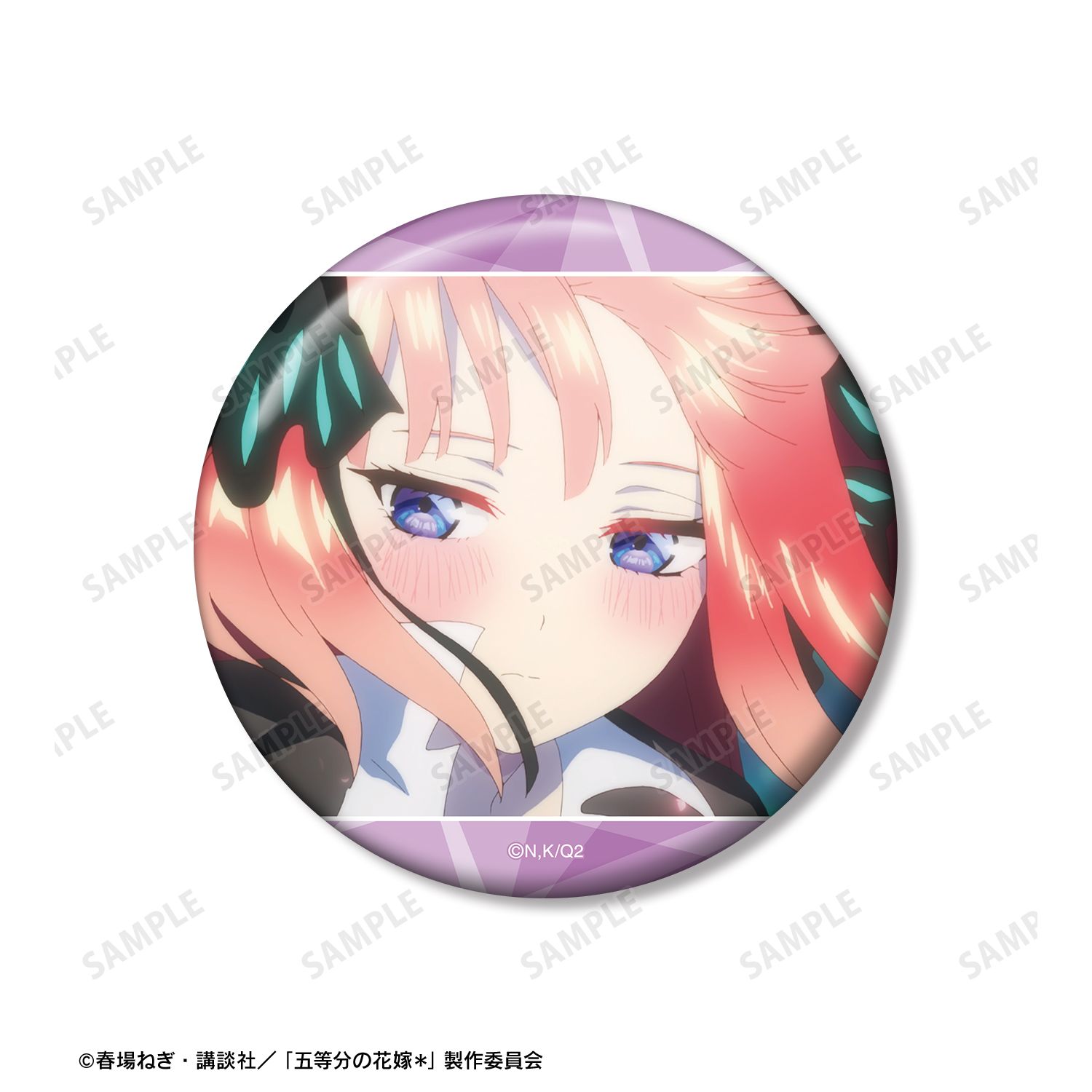 五等分の花嫁* 中野二乃 75mm推しゴト缶バッジセット Image 3 | AniSmile