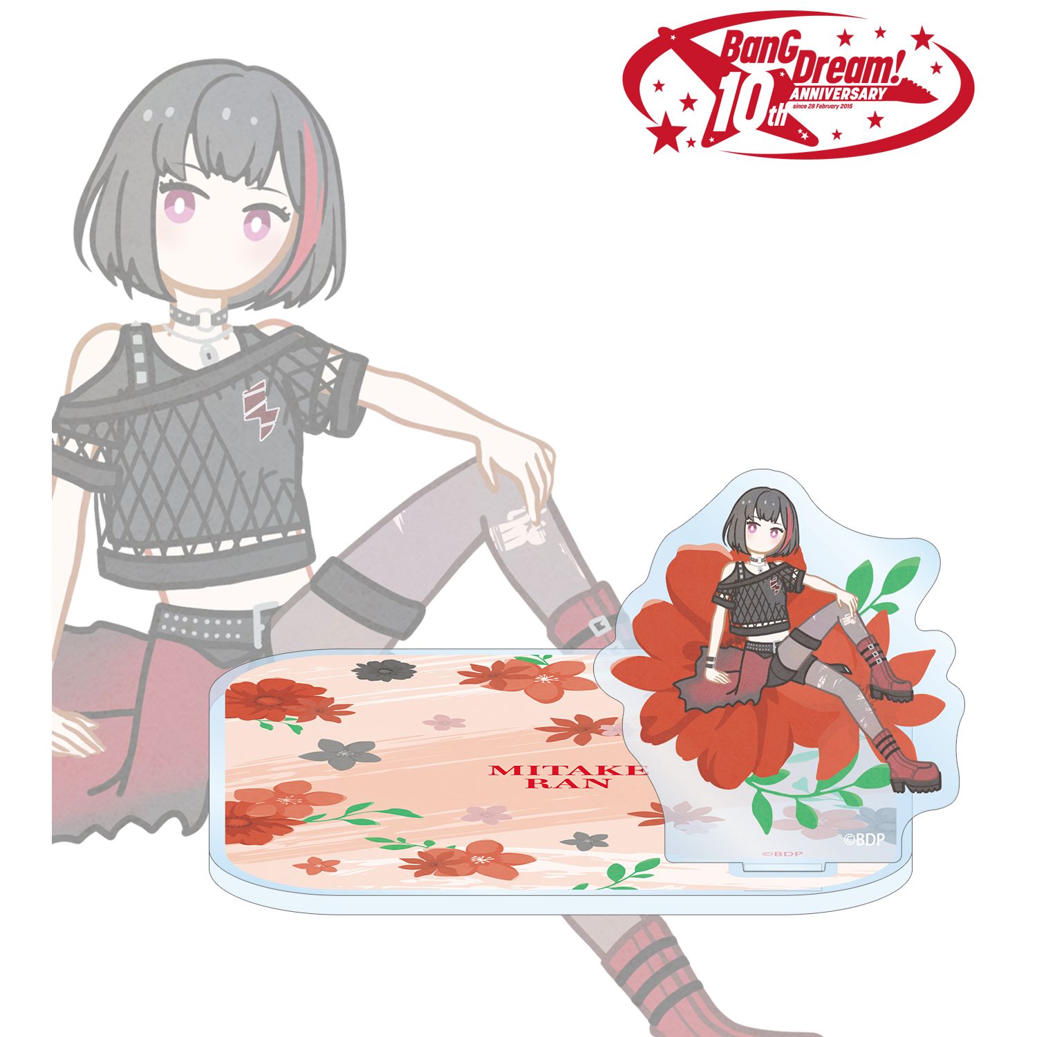 BanG Dream! 美竹 蘭 Botania アクリルスタンド付きコースター Image 2 | AniSmile