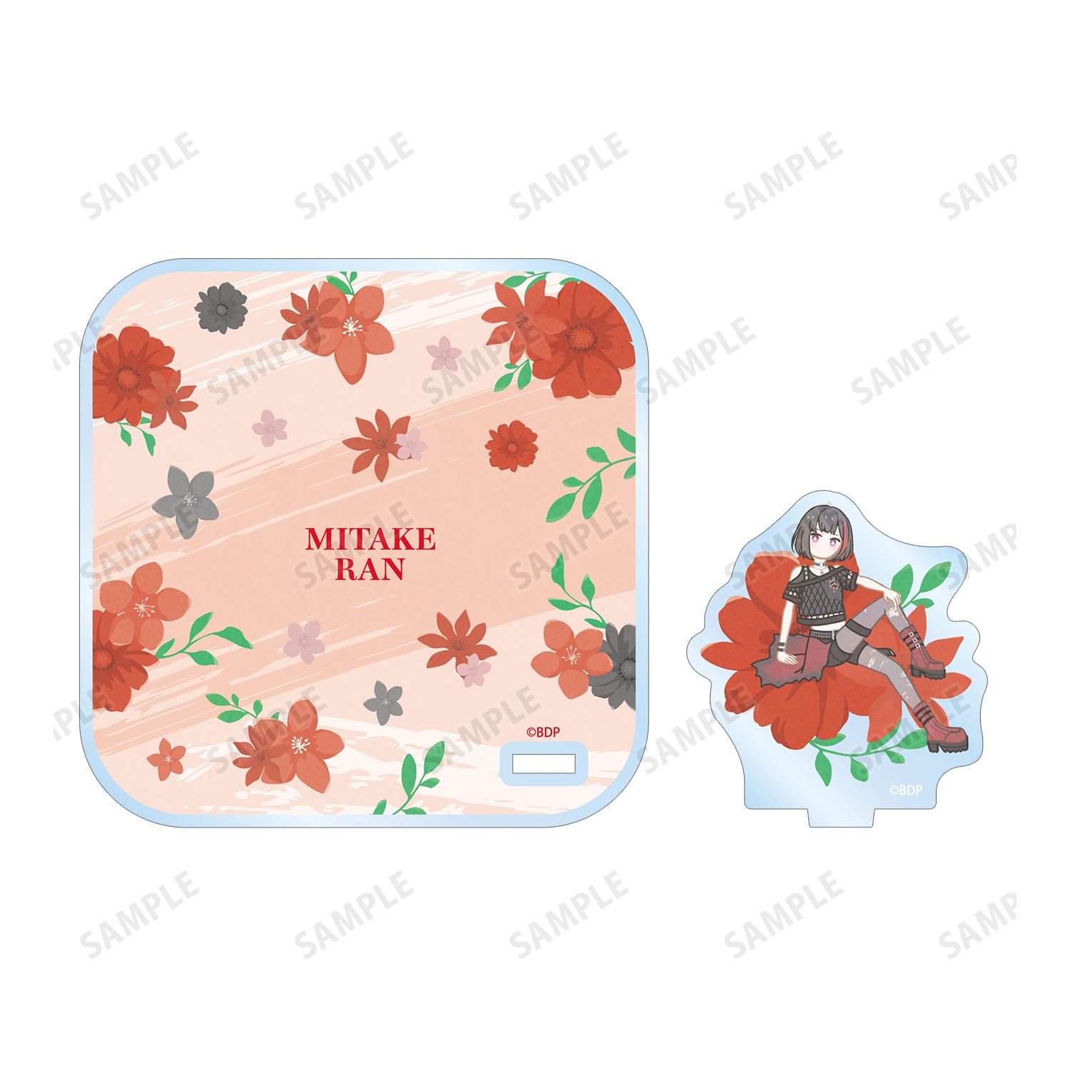 BanG Dream! 美竹 蘭 Botania アクリルスタンド付きコースター Image 3 | AniSmile