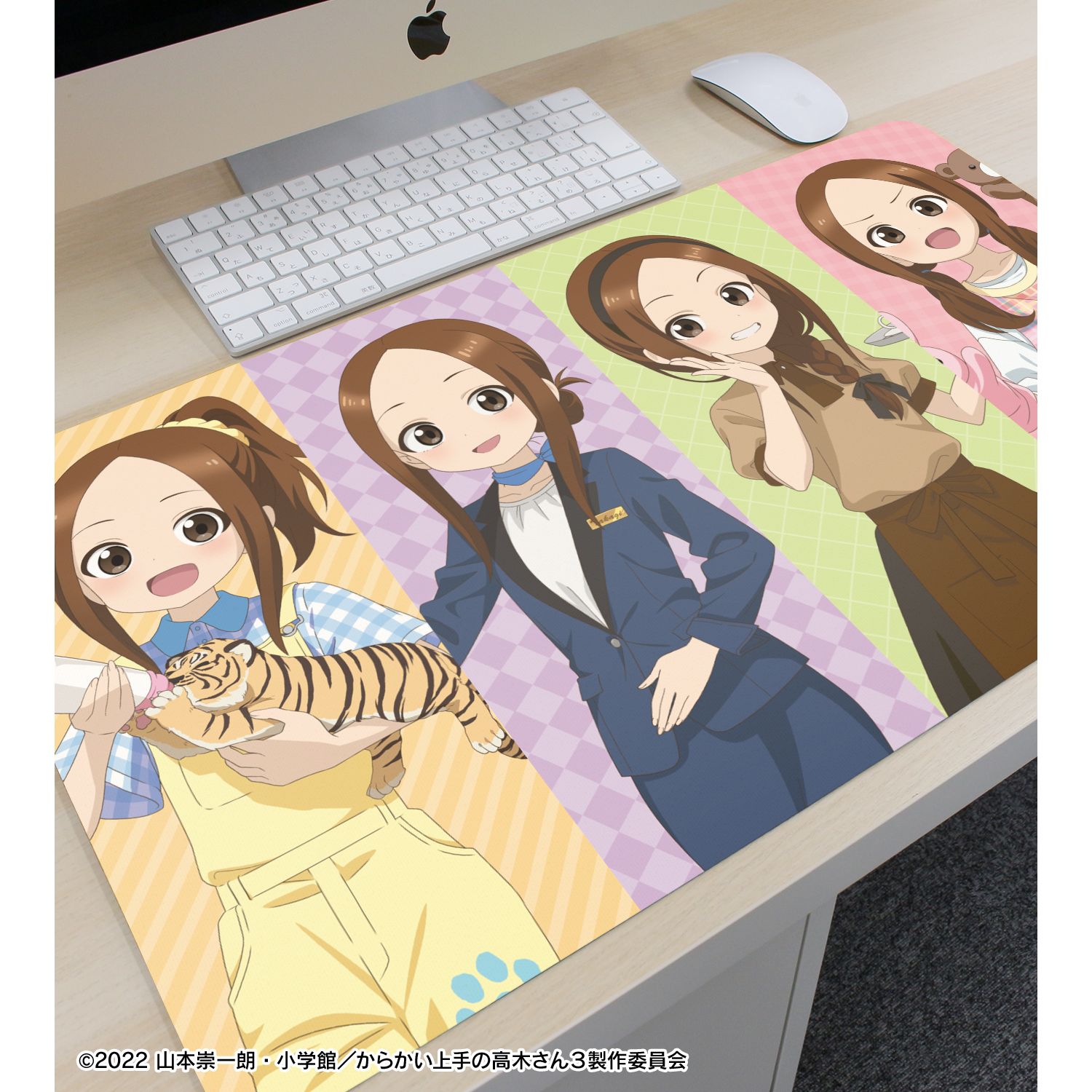 からかい上手の高木さん 描き下ろし 高木さん 集合 お仕事体験ver. 第2弾 マルチデスクマット 图片 3 | AniSmile