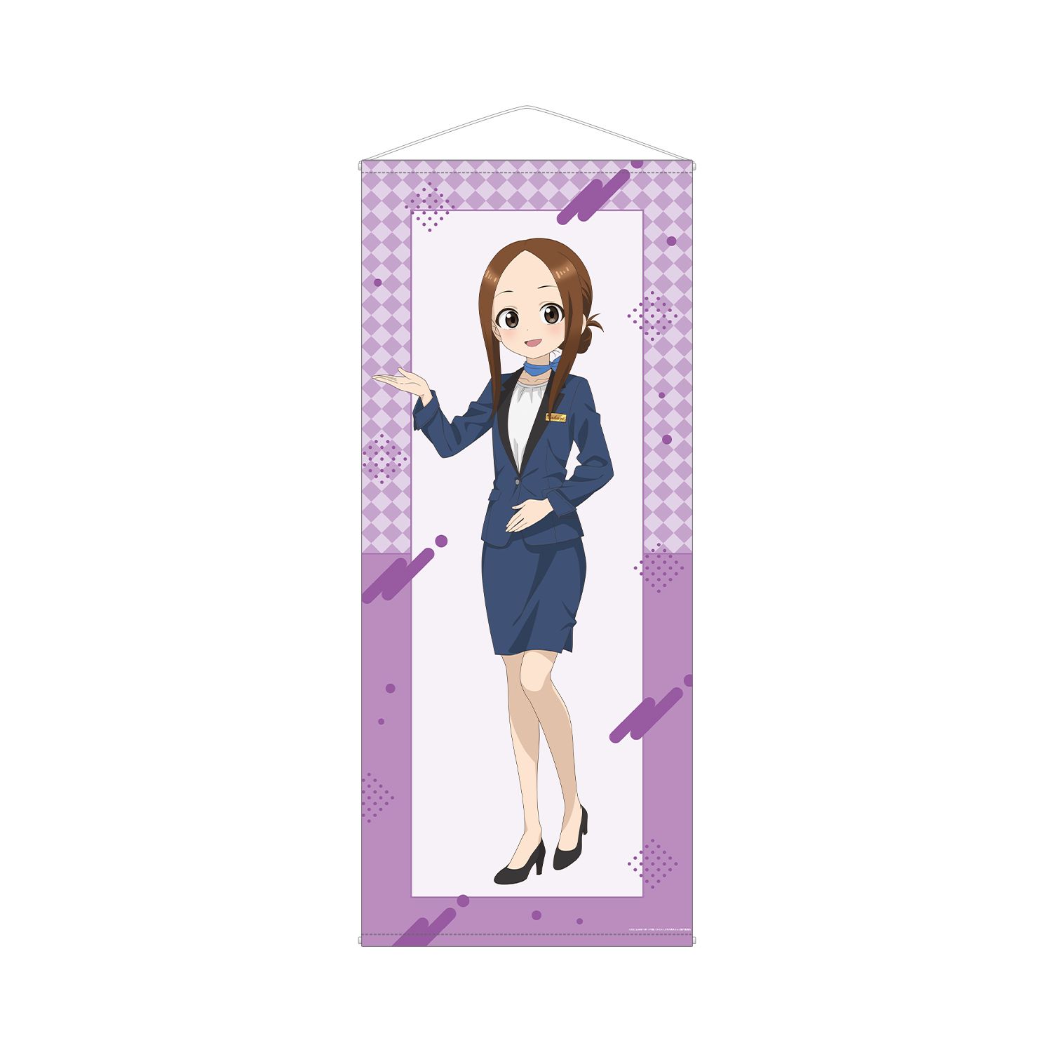からかい上手の高木さん 描き下ろし 高木さん ホテルコンシェルジュ お仕事体験ver. 第2弾 等身大タペストリー - AniSmile