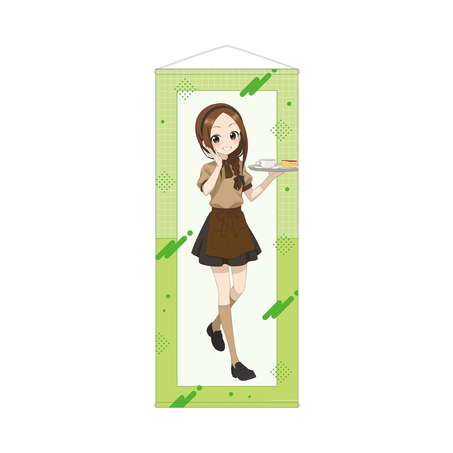 からかい上手の高木さん 描き下ろし 高木さん カフェ店員 お仕事体験ver. 第2弾 等身大タペストリー - AniSmile