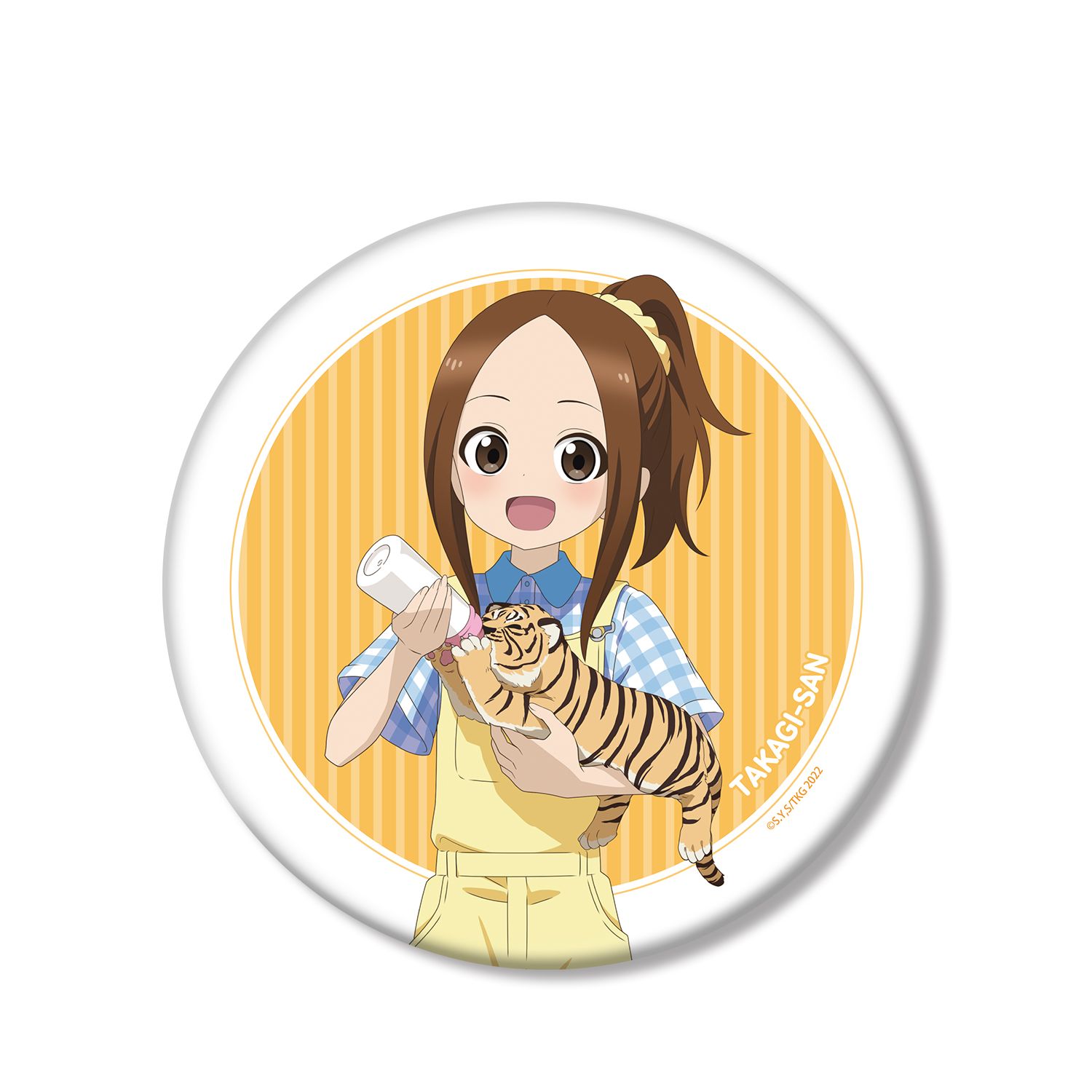 からかい上手の高木さん 描き下ろし 高木さん 飼育員 お仕事体験ver. 第2弾 BIG缶バッジ - AniSmile
