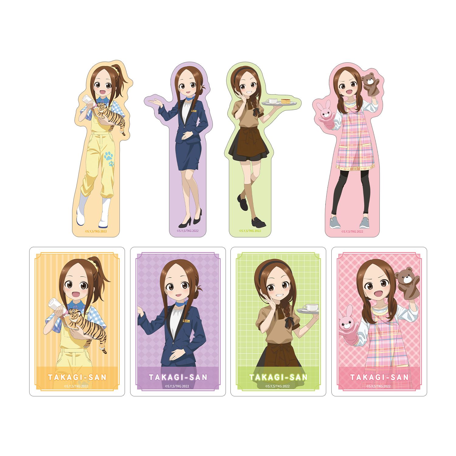 からかい上手の高木さん 描き下ろし 高木さん お仕事体験ver. 第2弾 トレーディングダイカットステッカー(単位/単品) - AniSmile