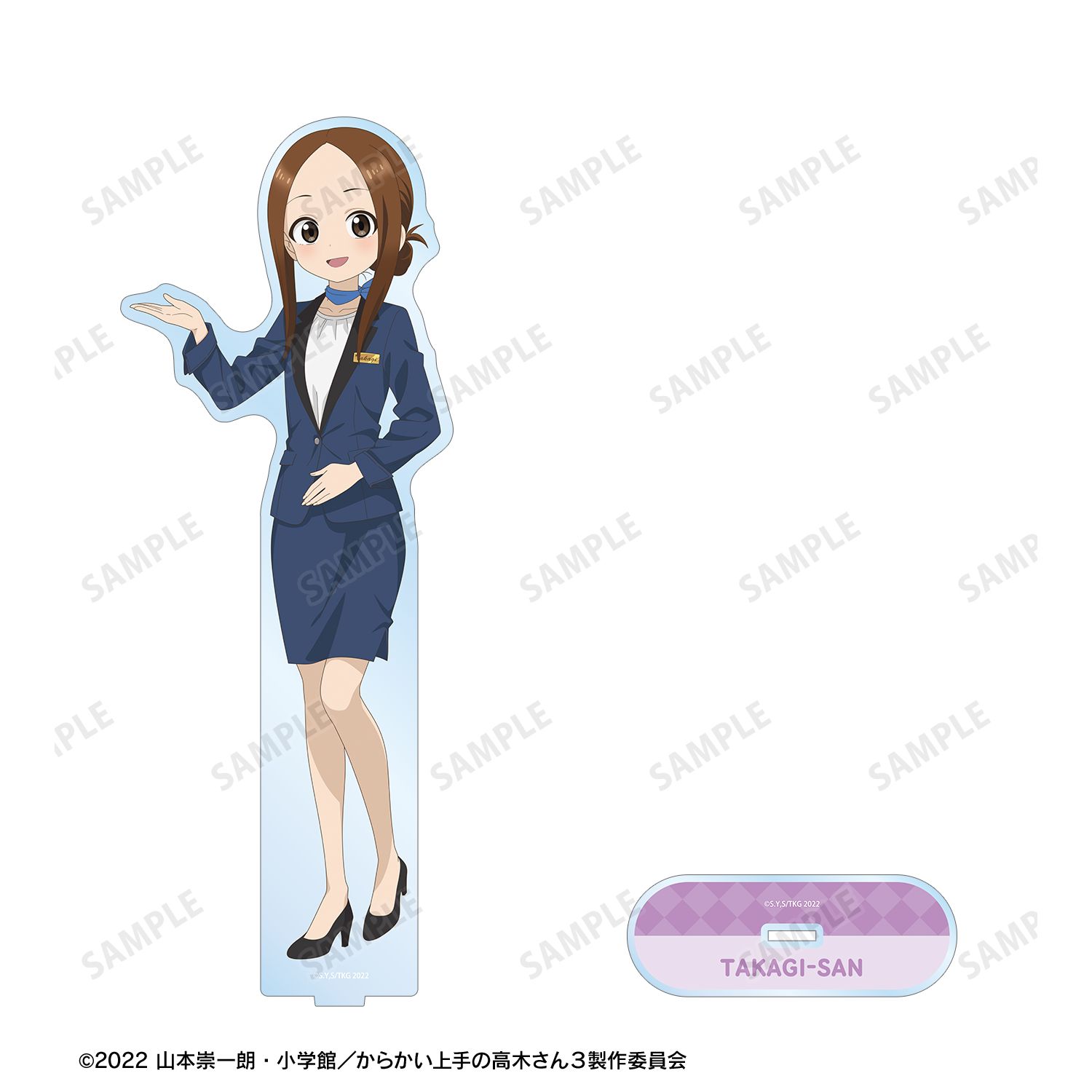 からかい上手の高木さん 描き下ろし 高木さん ホテルコンシェルジュ お仕事体験ver. 第2弾 特大アクリルスタンド Image 3 | AniSmile