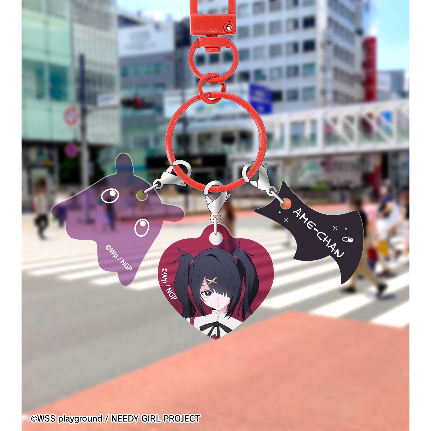 アニメ「NEEDY GIRL OVERDOSE」 あめちゃん じゃらじゃら3連アクリルチャーム 图片 6 | AniSmile