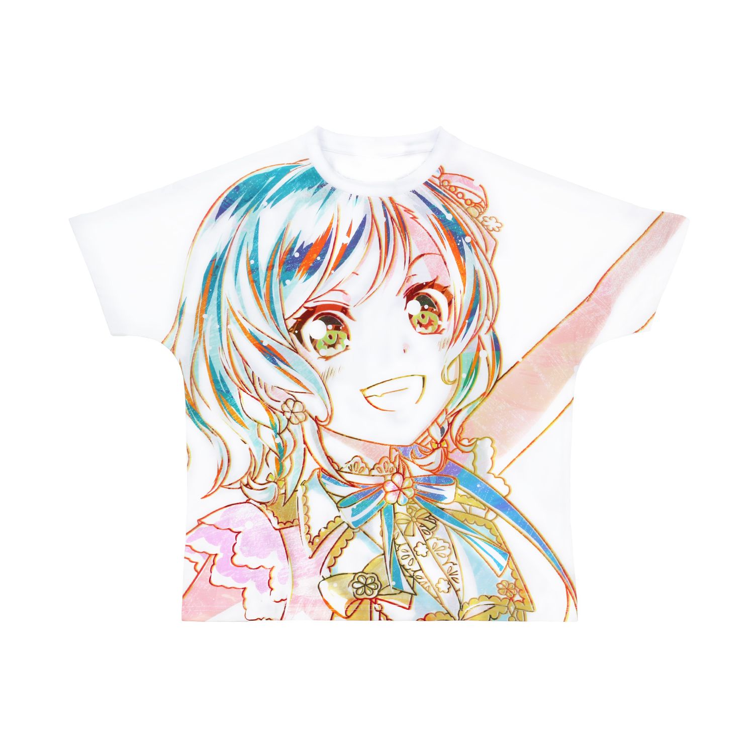 BanG Dream! ガールズバンドパーティ! Ani-Art フルグラフィックTシャツ 氷川日菜 (Pastel*Palettes)ユニセックス(サイズ/S) - AniSmile