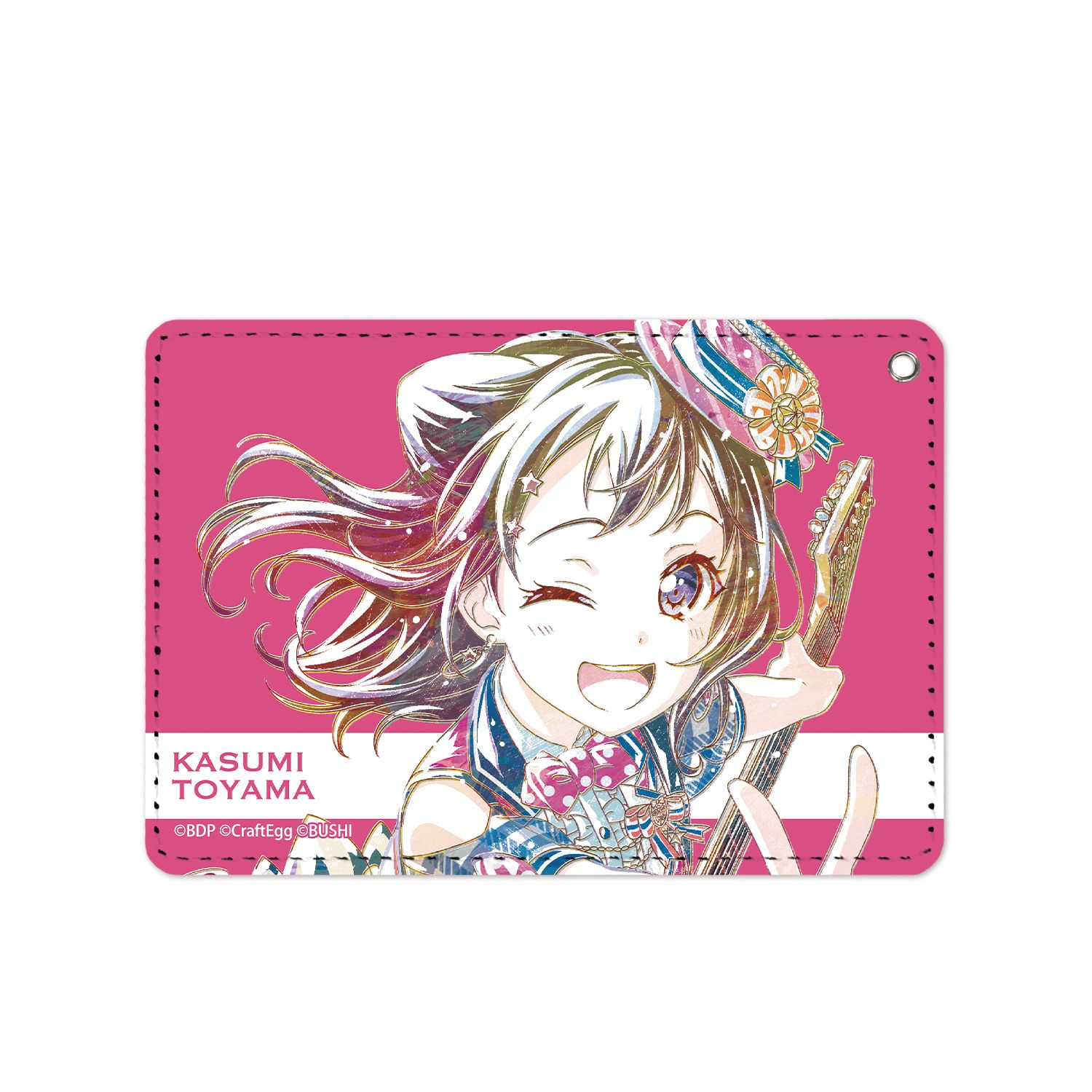 BanG Dream! ガールズバンドパーティ! 戸山香澄 Ani-Art 1ポケットパスケース - official product image | AniSmile