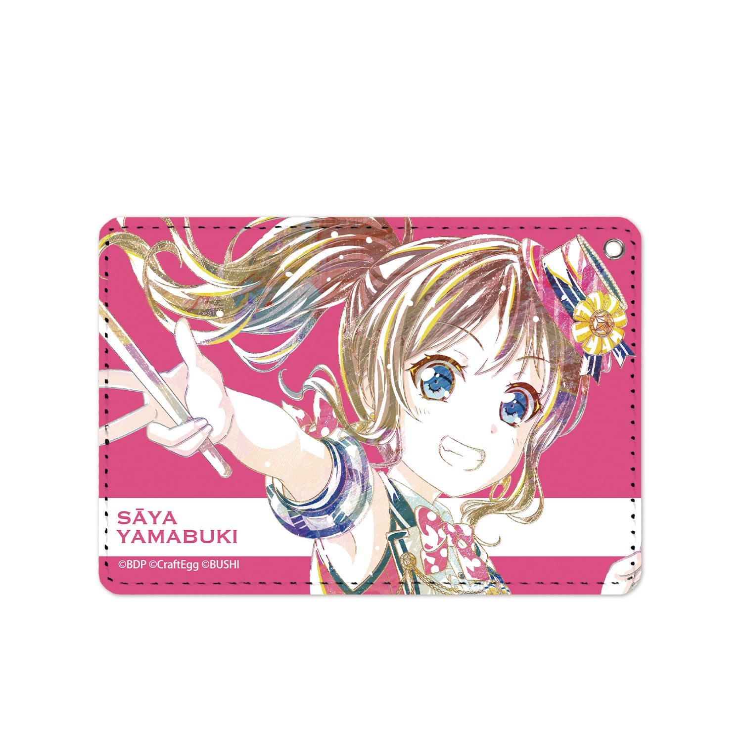 BanG Dream! ガールズバンドパーティ! 山吹沙綾 Ani-Art 1ポケットパスケース - official product image | AniSmile