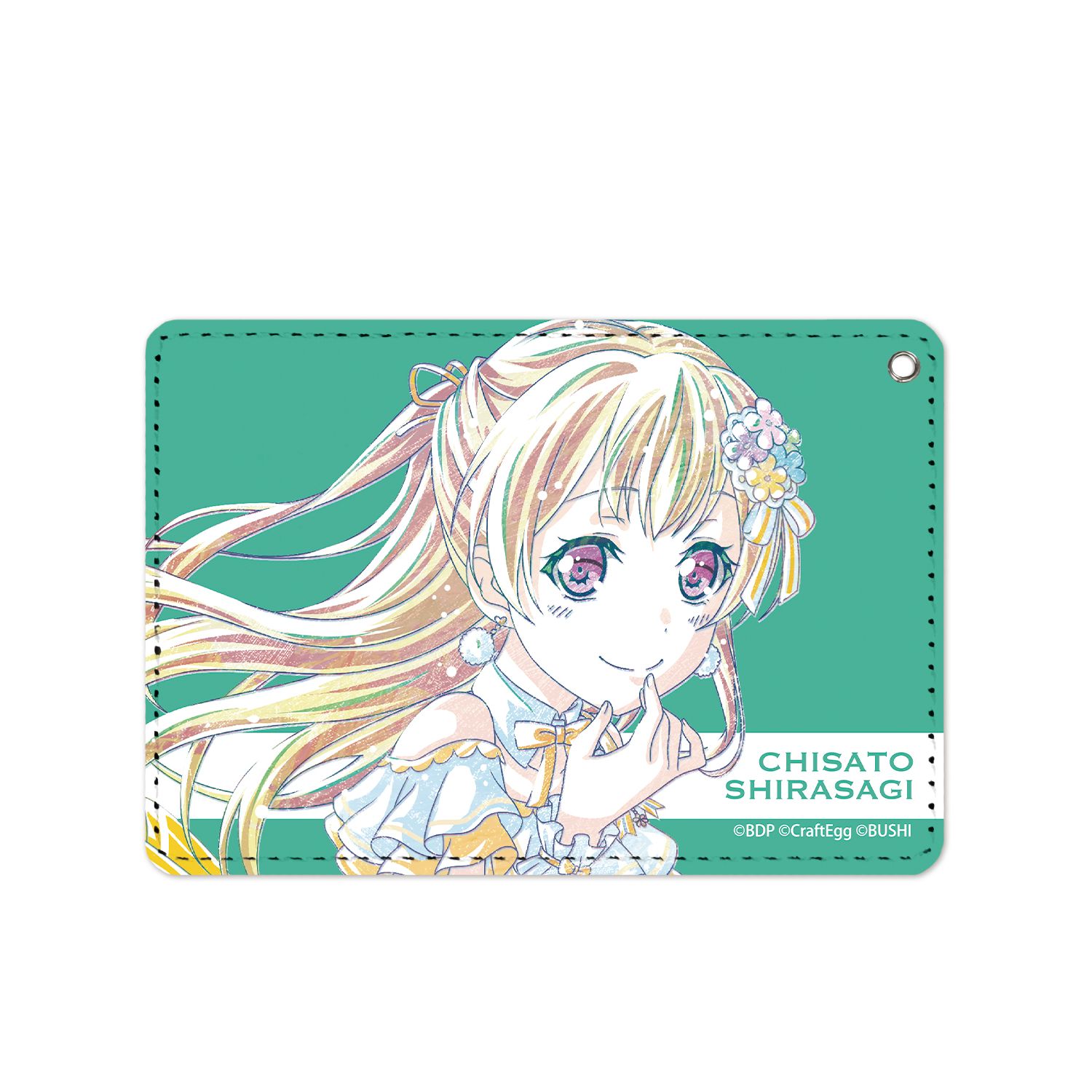 BanG Dream! ガールズバンドパーティ! 白鷺千聖 Ani-Art 1ポケットパスケース Image 2 | AniSmile