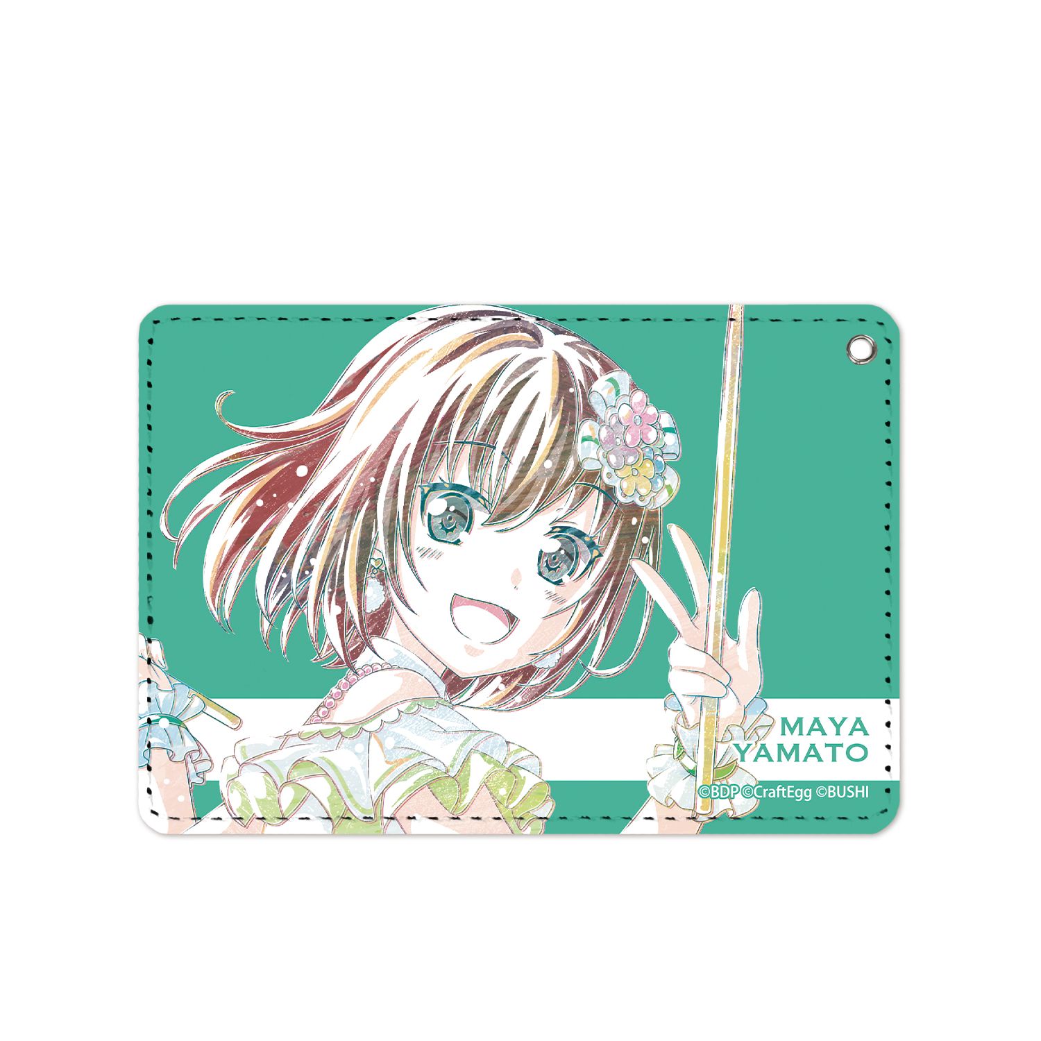 BanG Dream! ガールズバンドパーティ! 大和麻弥 Ani-Art 1ポケットパスケース - official product image | AniSmile