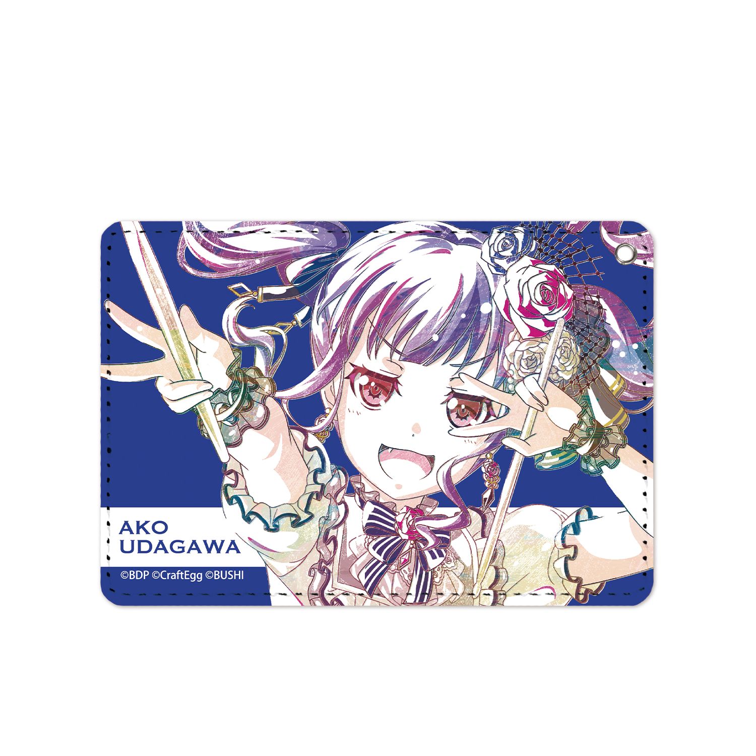 BanG Dream! ガールズバンドパーティ! 宇田川あこ Ani-Art 1ポケットパスケース - official product image | AniSmile