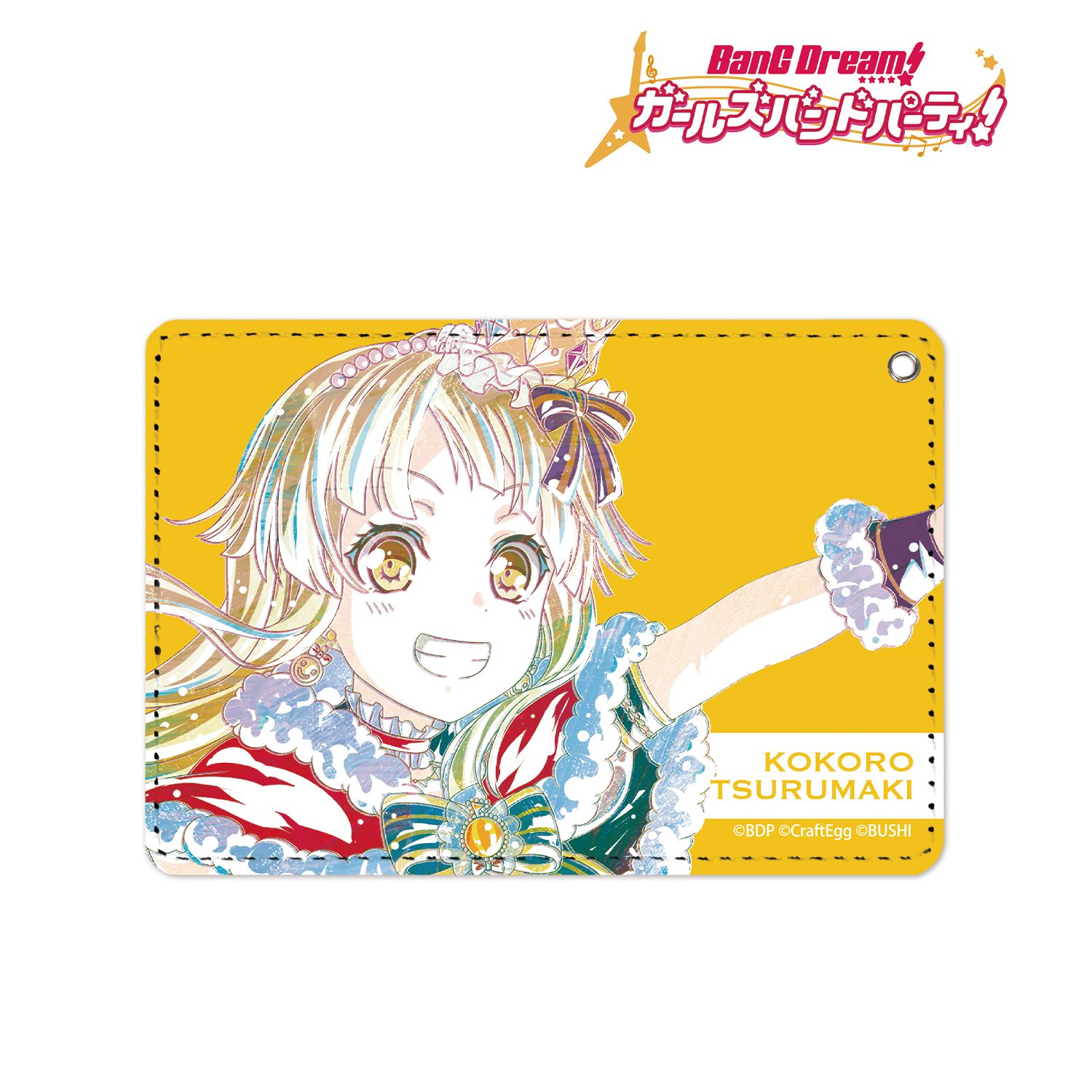BanG Dream! ガールズバンドパーティ! 弦巻こころ Ani-Art 1ポケットパスケース 图片 3 | AniSmile