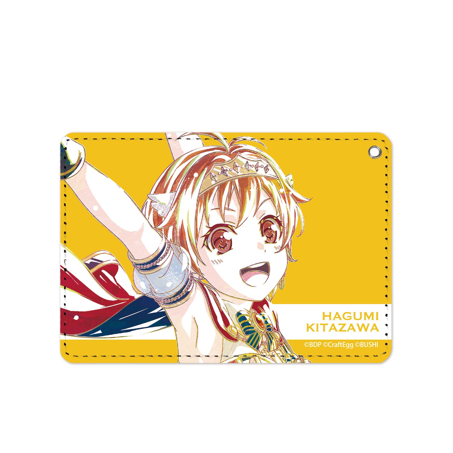 BanG Dream! ガールズバンドパーティ! 北沢はぐみ Ani-Art 1ポケットパスケース - official product image | AniSmile